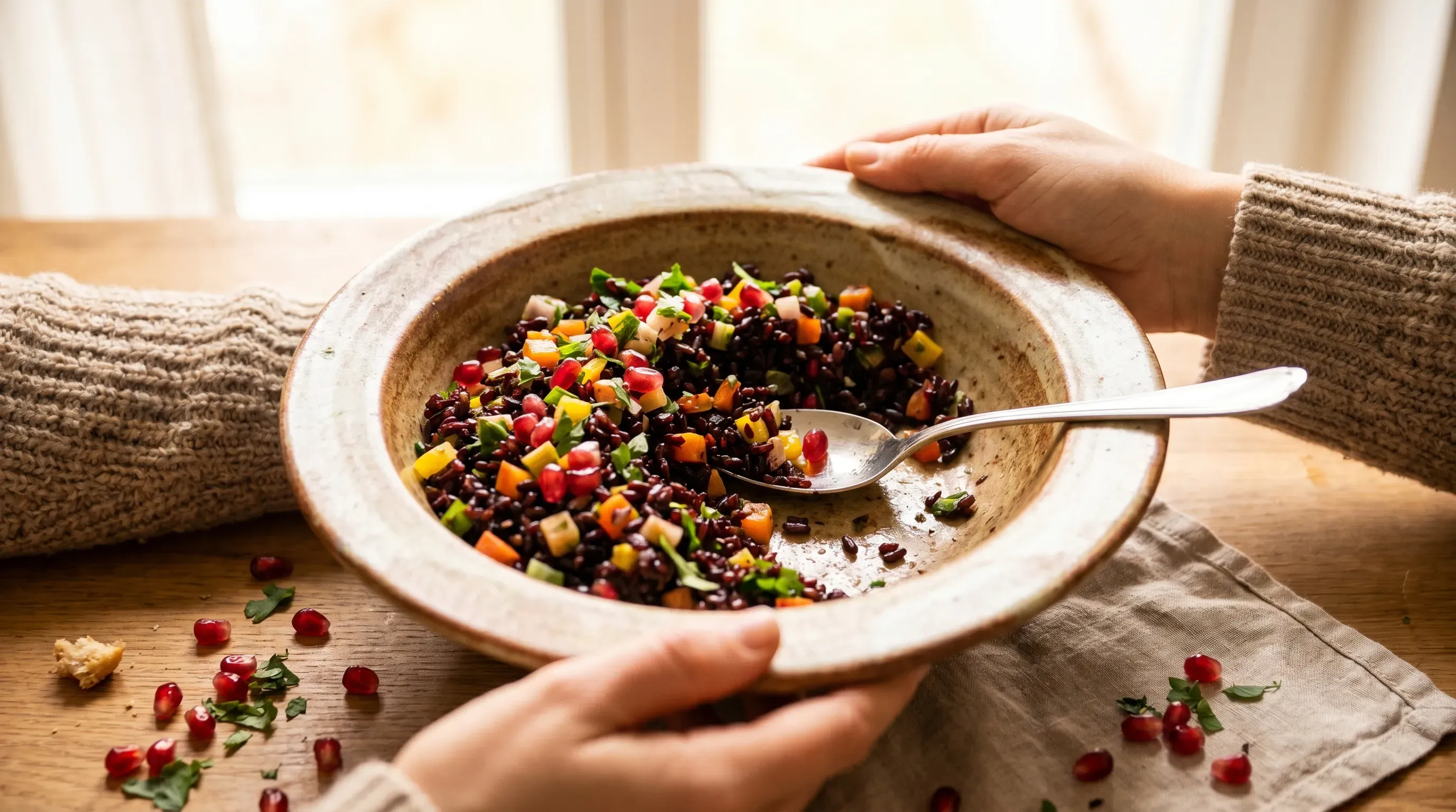 Schwarzer-Reis-Salat