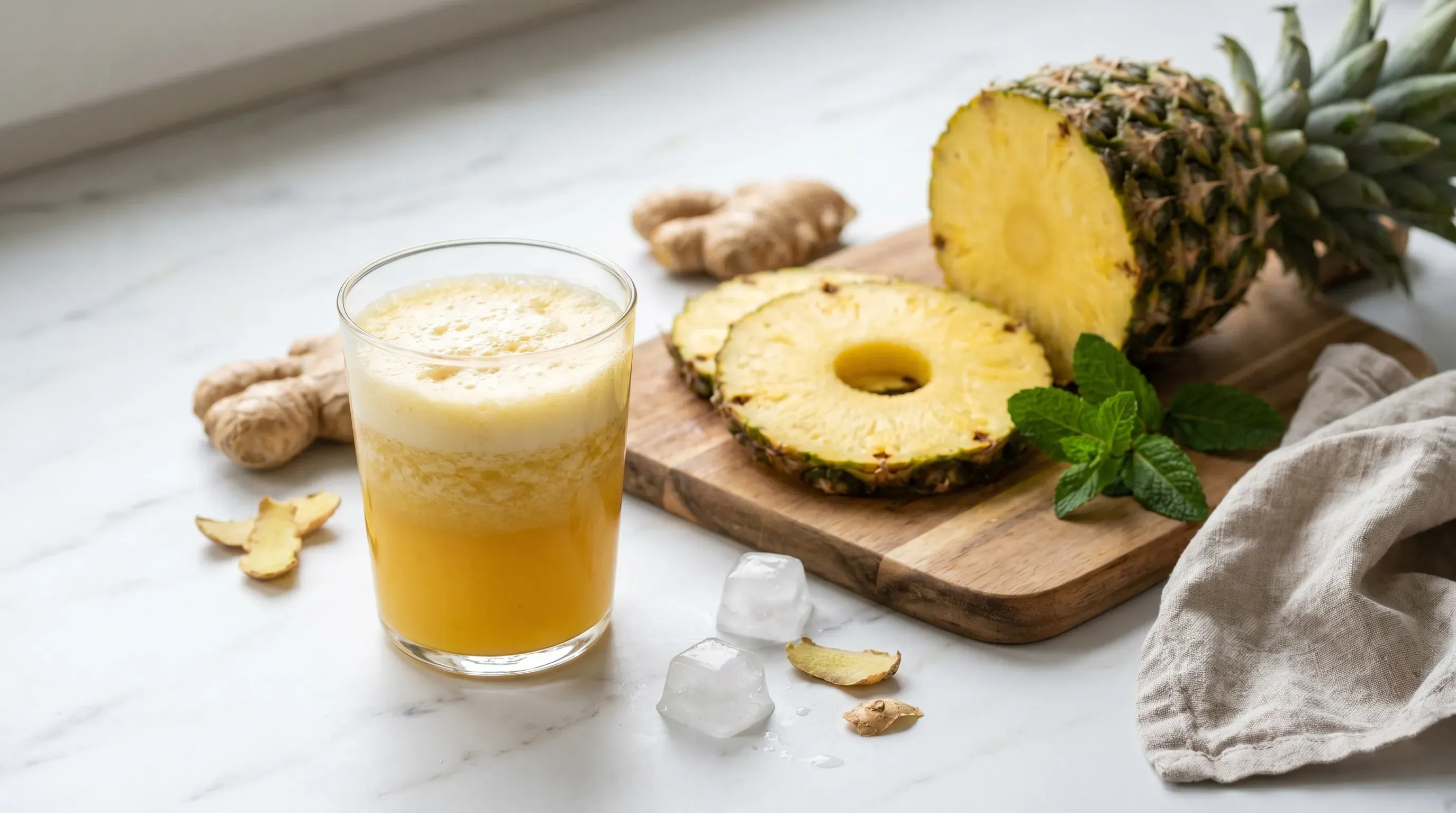 Ananas Ingwer Mocktail