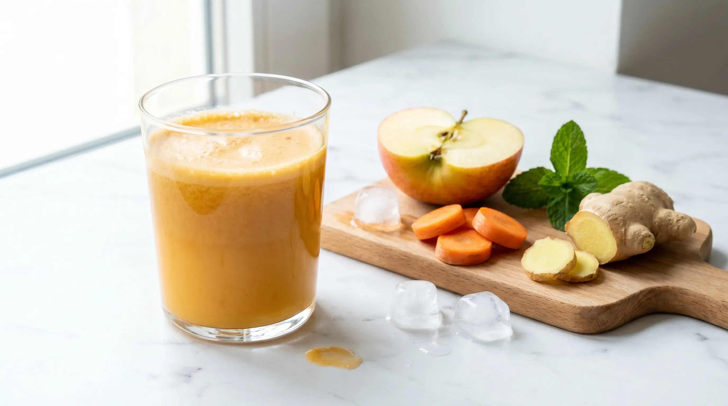 Apfel-Karotten-Ingwer-Saft