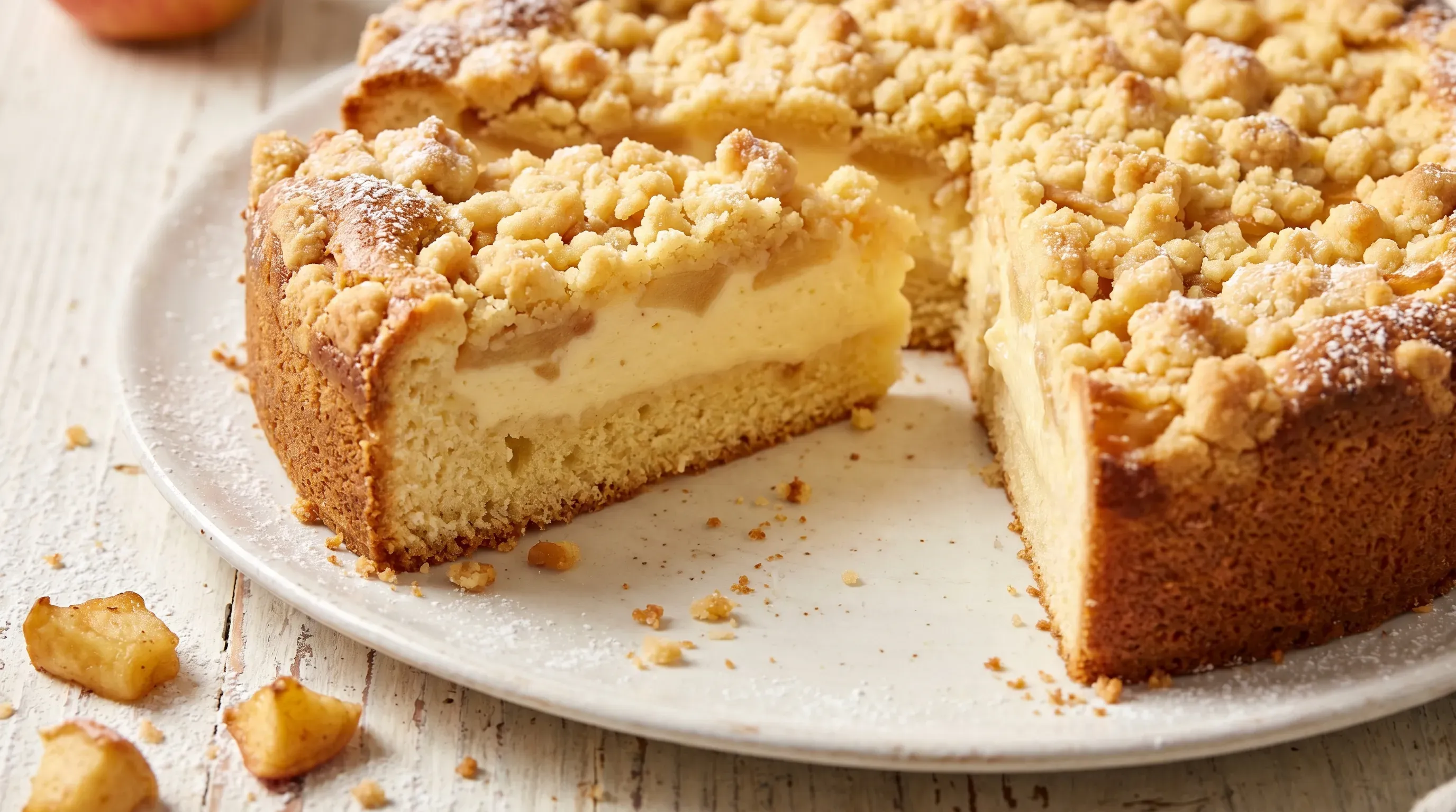 Apfel-Vanille-Streuselkuchen