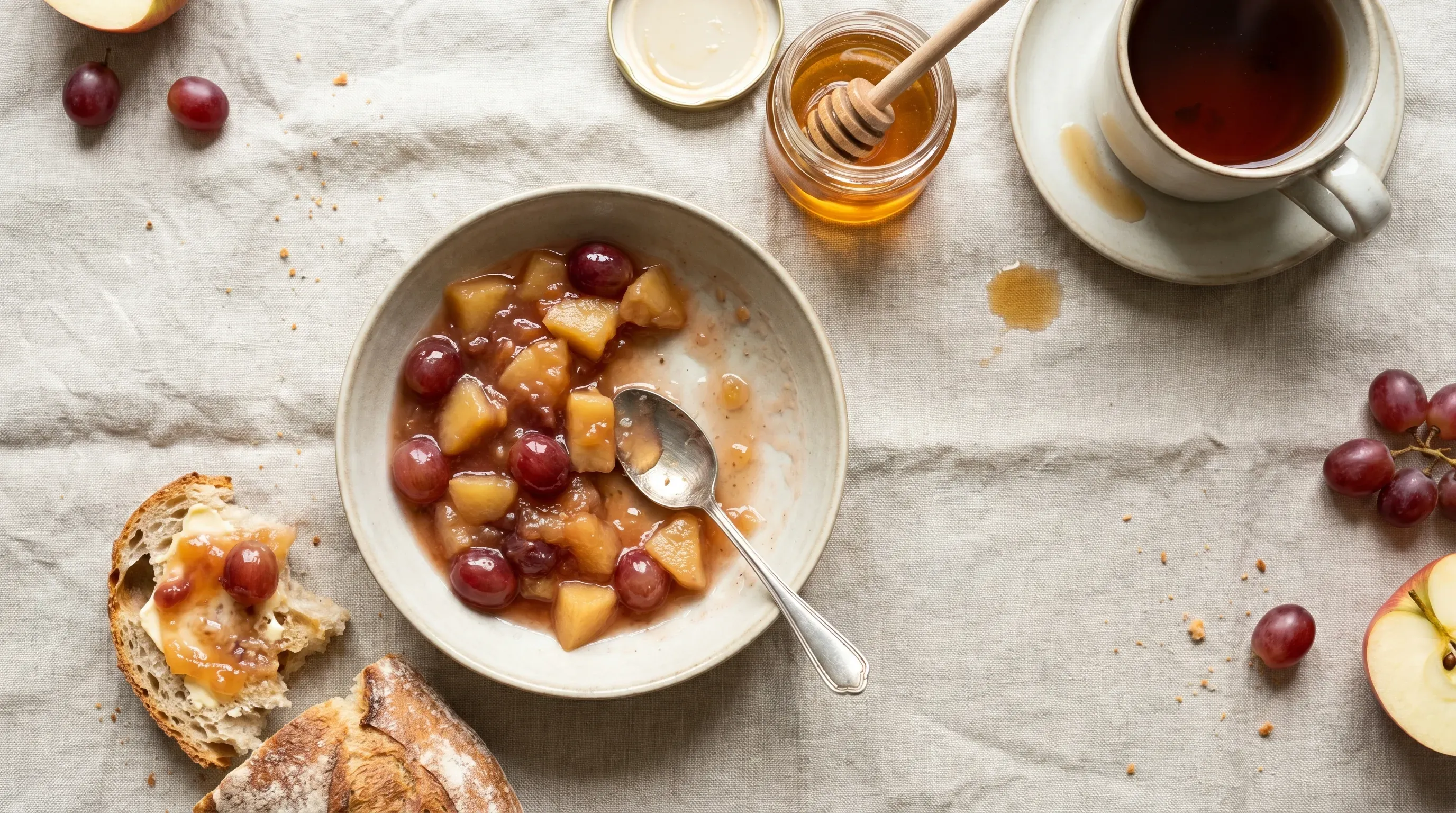Apfel-Weintrauben-Marmelade