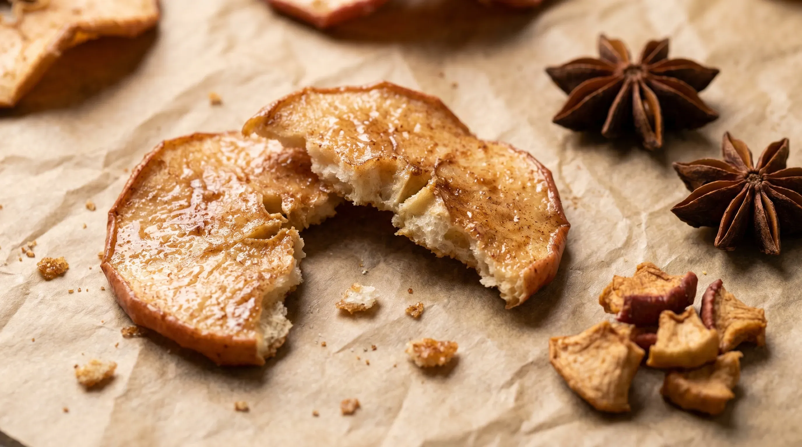 Apfel-Zimt-Chips aus dem Ofen