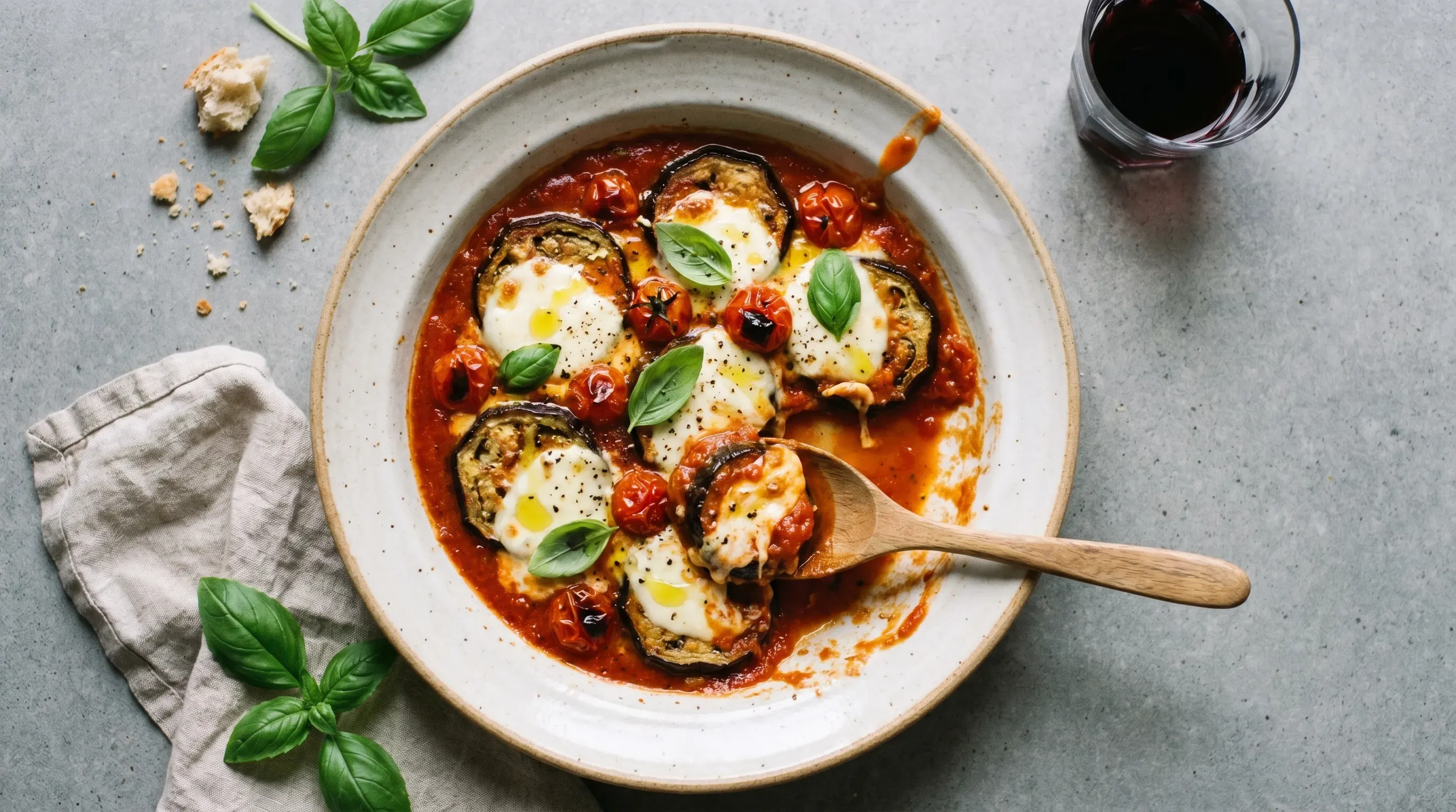 Aubergine à la Caprese