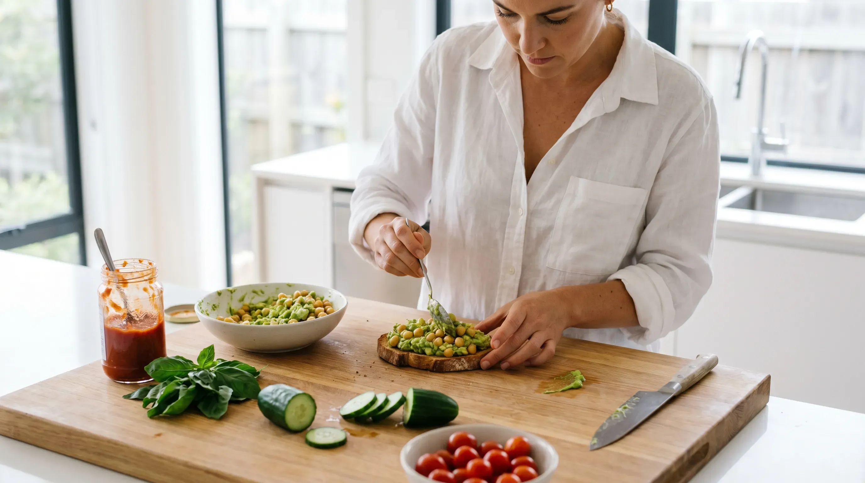 Avo-Chickpeas-Bruschetta