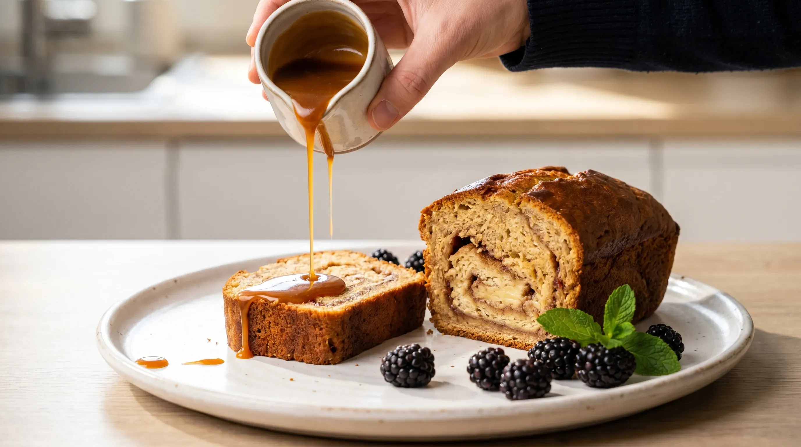 Bananen Zimt Brot mit Strudel & Swirl