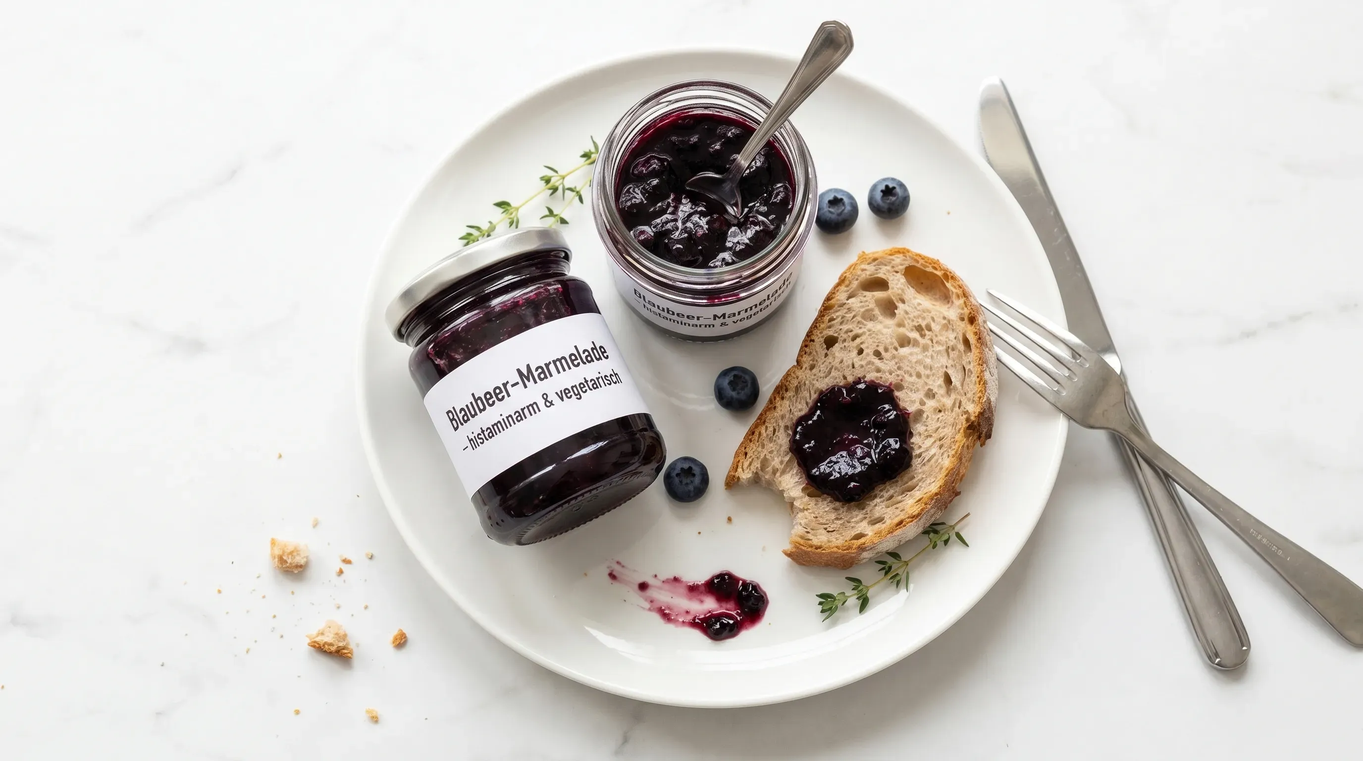 Blaubeer-Marmelade – histaminarm & vegetarisch