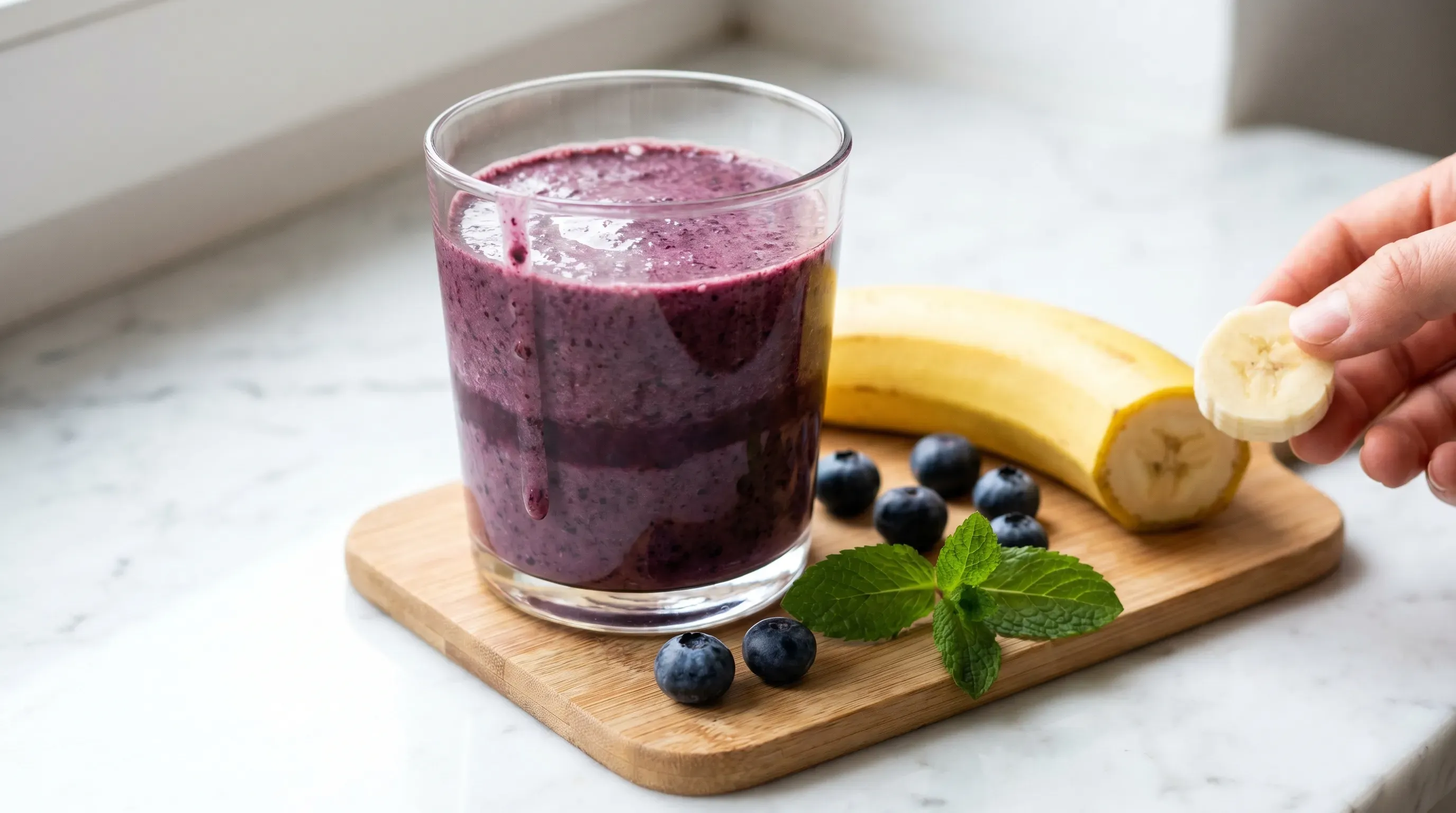 Histaminarmer Blaubeer-Smoothie