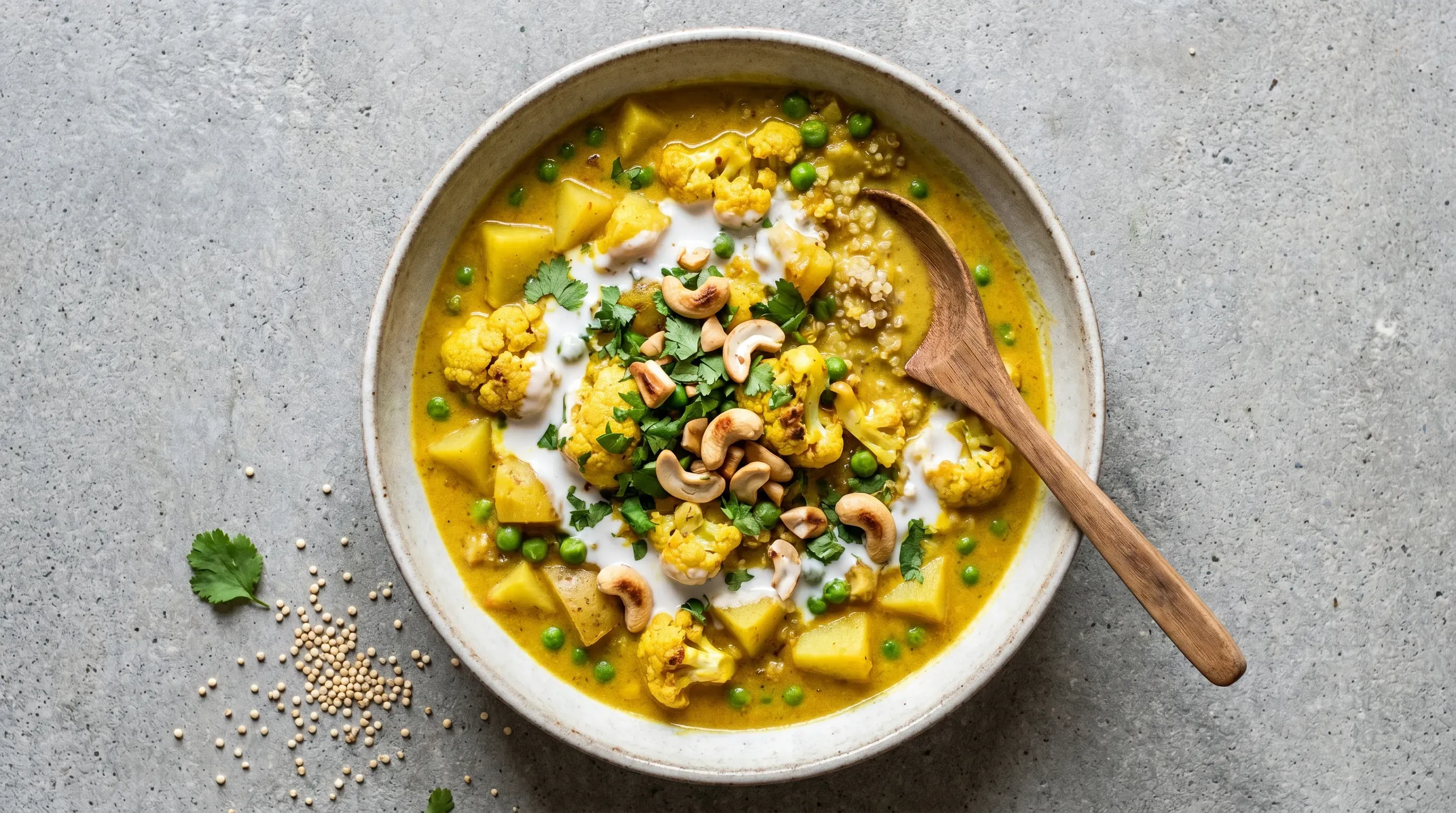 Blumenkohl-Curry mit Quinoa