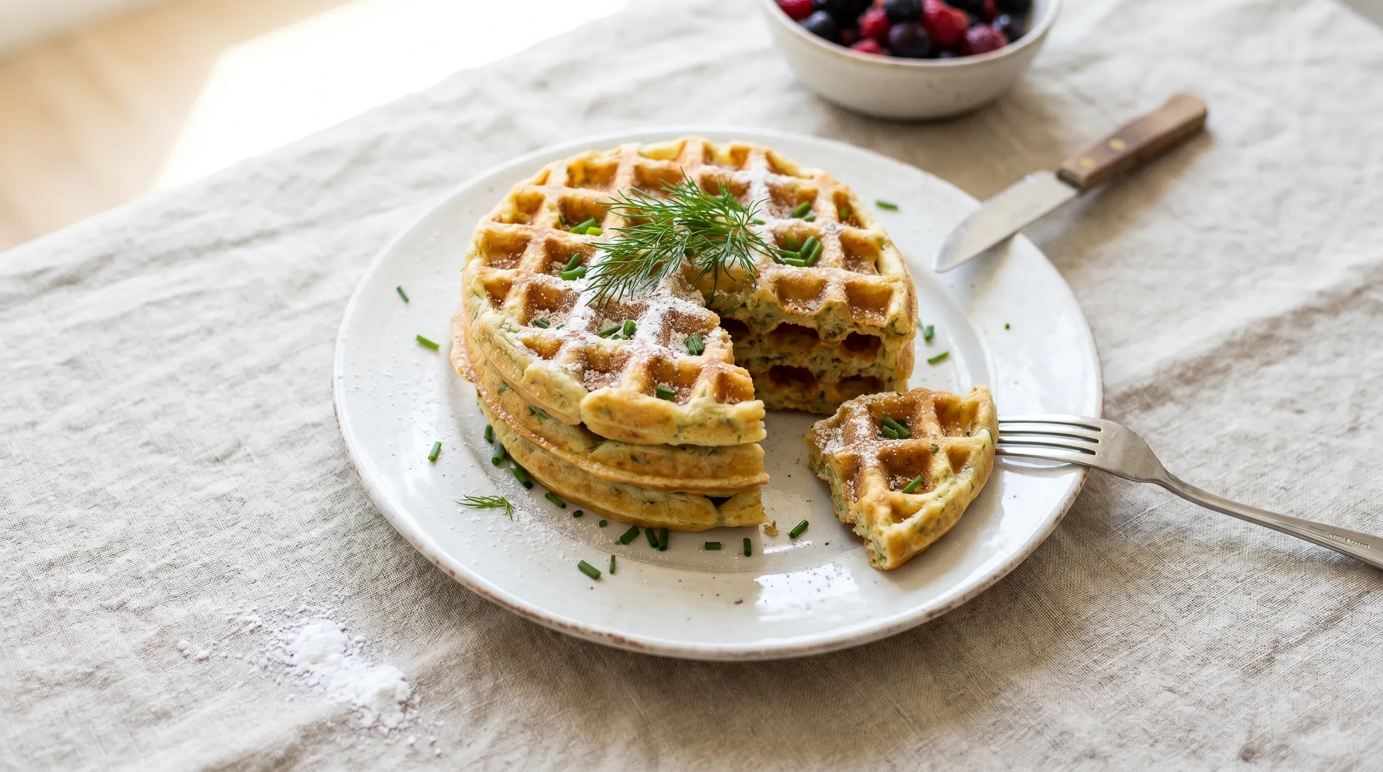 Kräuterwaffeln – histaminarm & vegetarisch