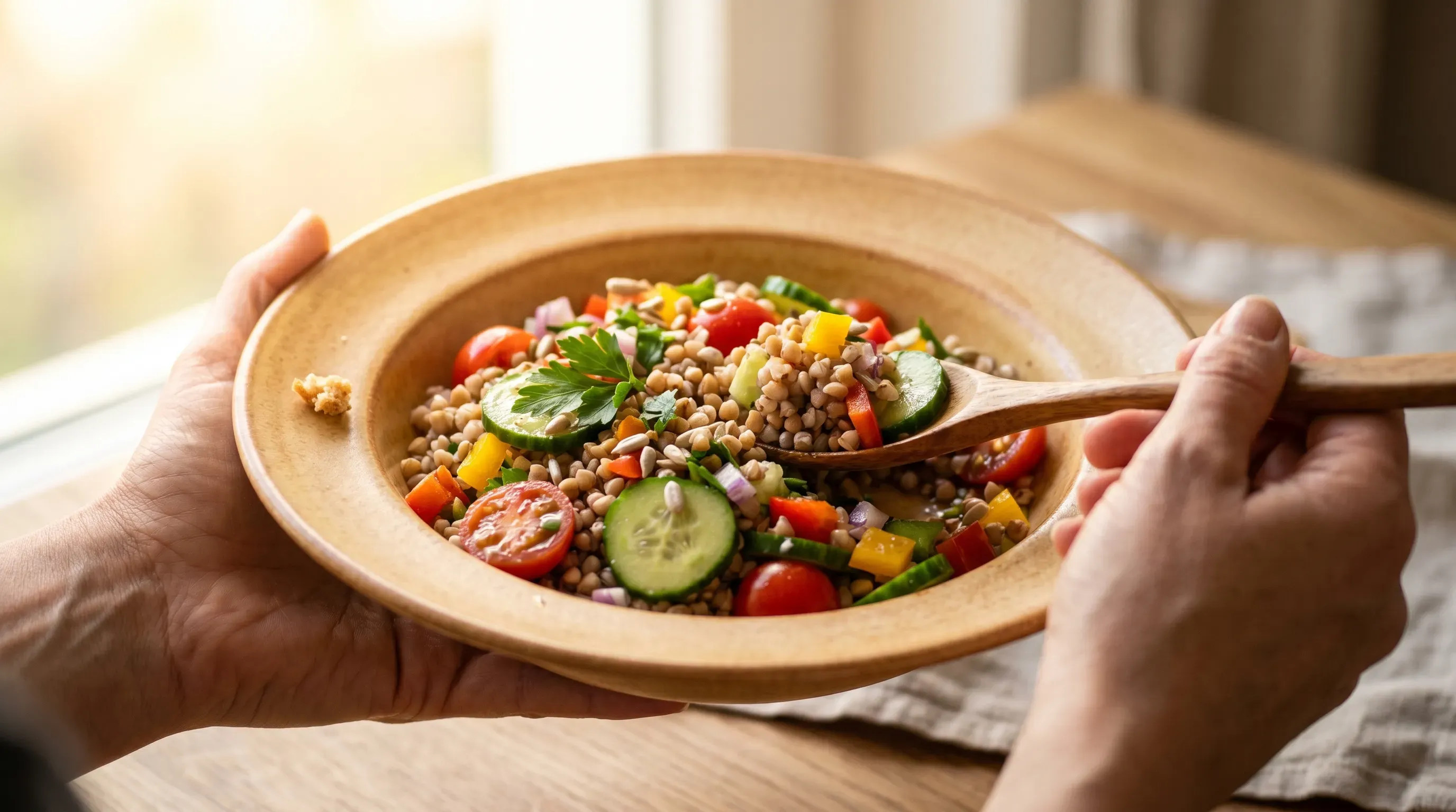 Buchweizensalat – vegan & laktosefrei & histaminarm