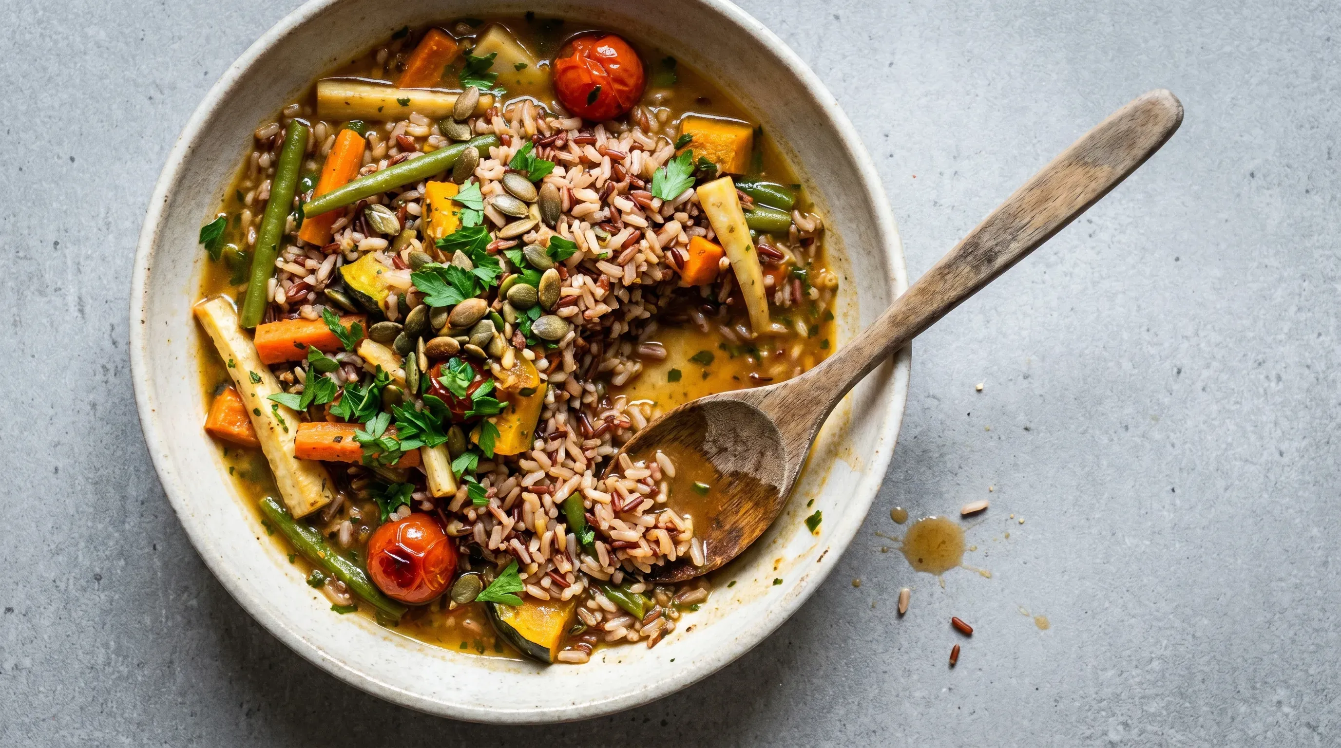 Bunter Reisteller – glutenfrei & vegan & histaminarm