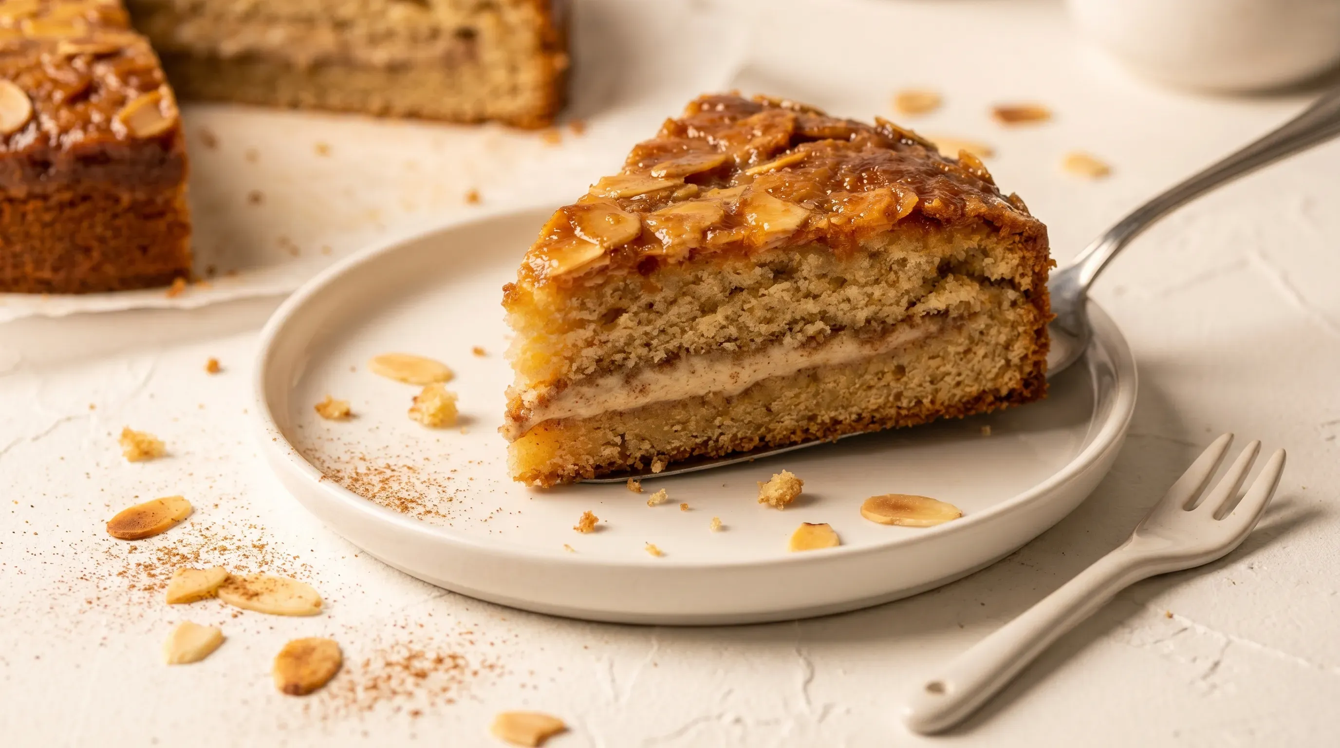 Butter-Mandel-Zimt-Kuchen ohne Hefe