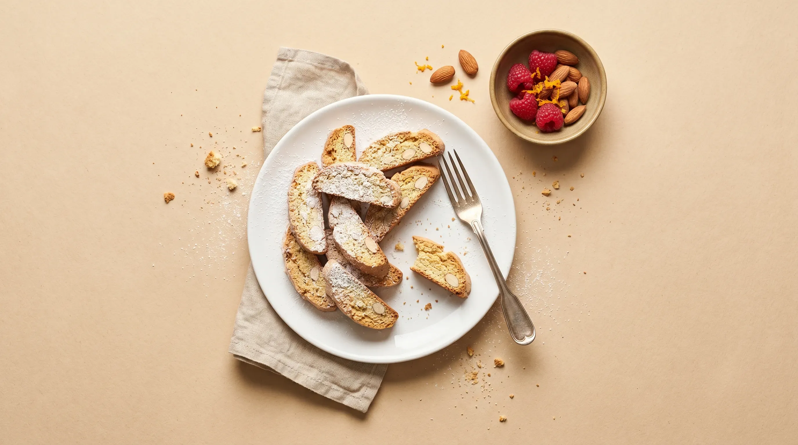 Cantuccini mit Mandeln – histaminarme Mandelbiscotti