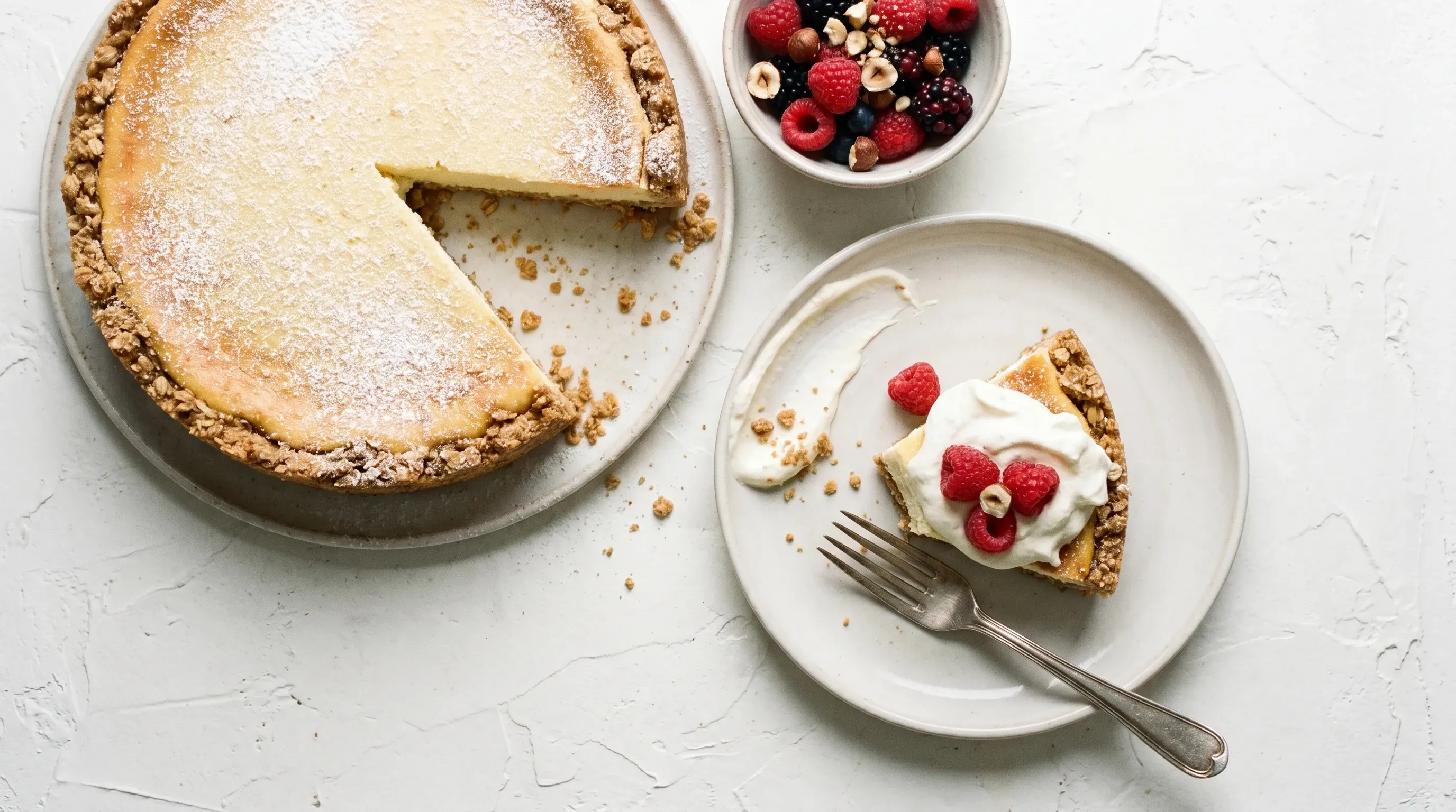 Cheese-Cake mit Haferboden