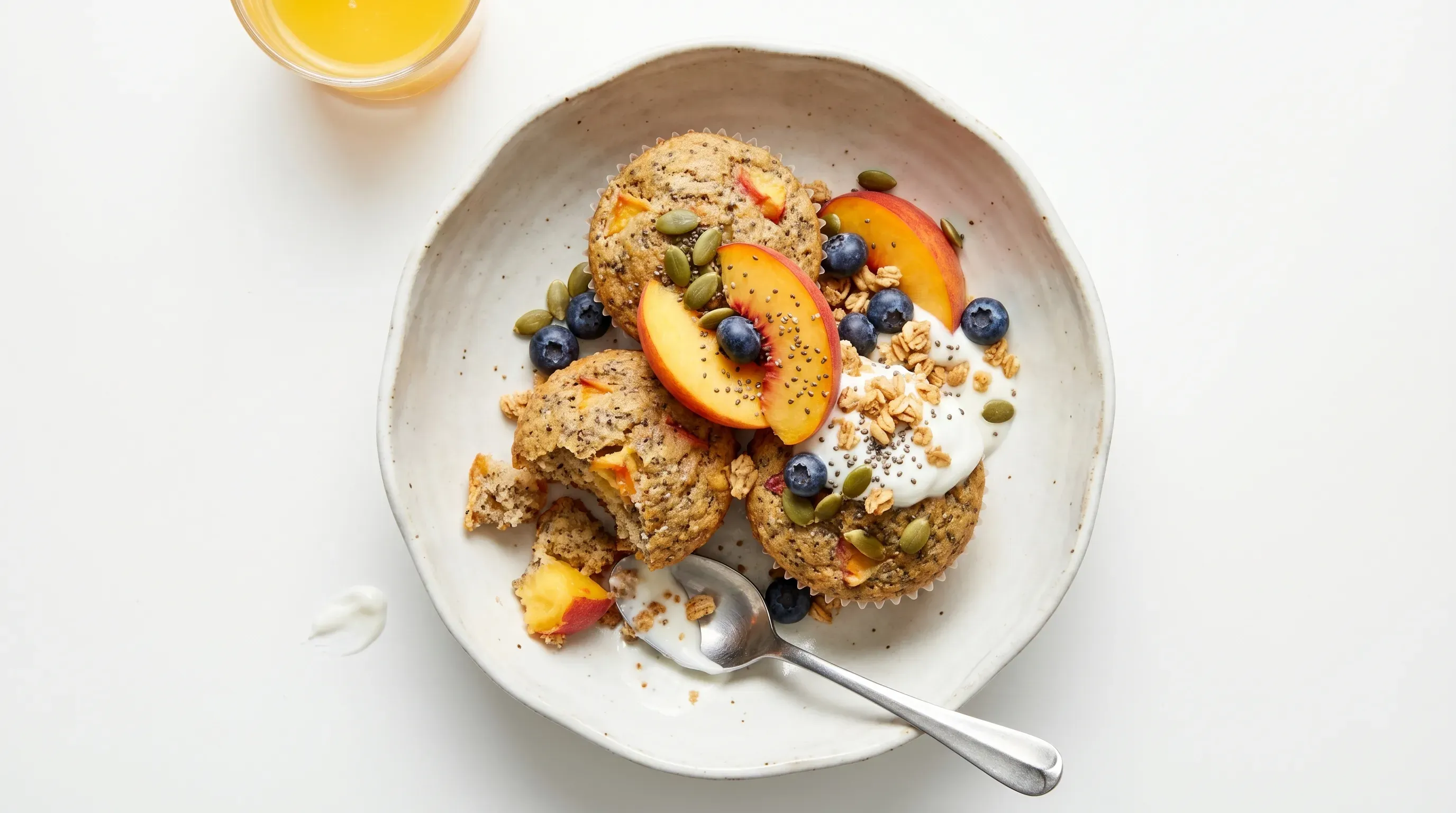 Chia-Pfirsich-Muffins