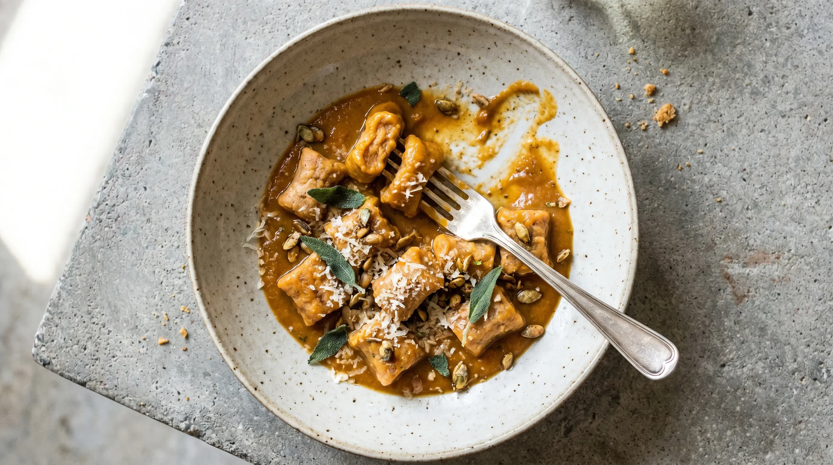 Süßkartoffel-Kürbis-Gnocchi