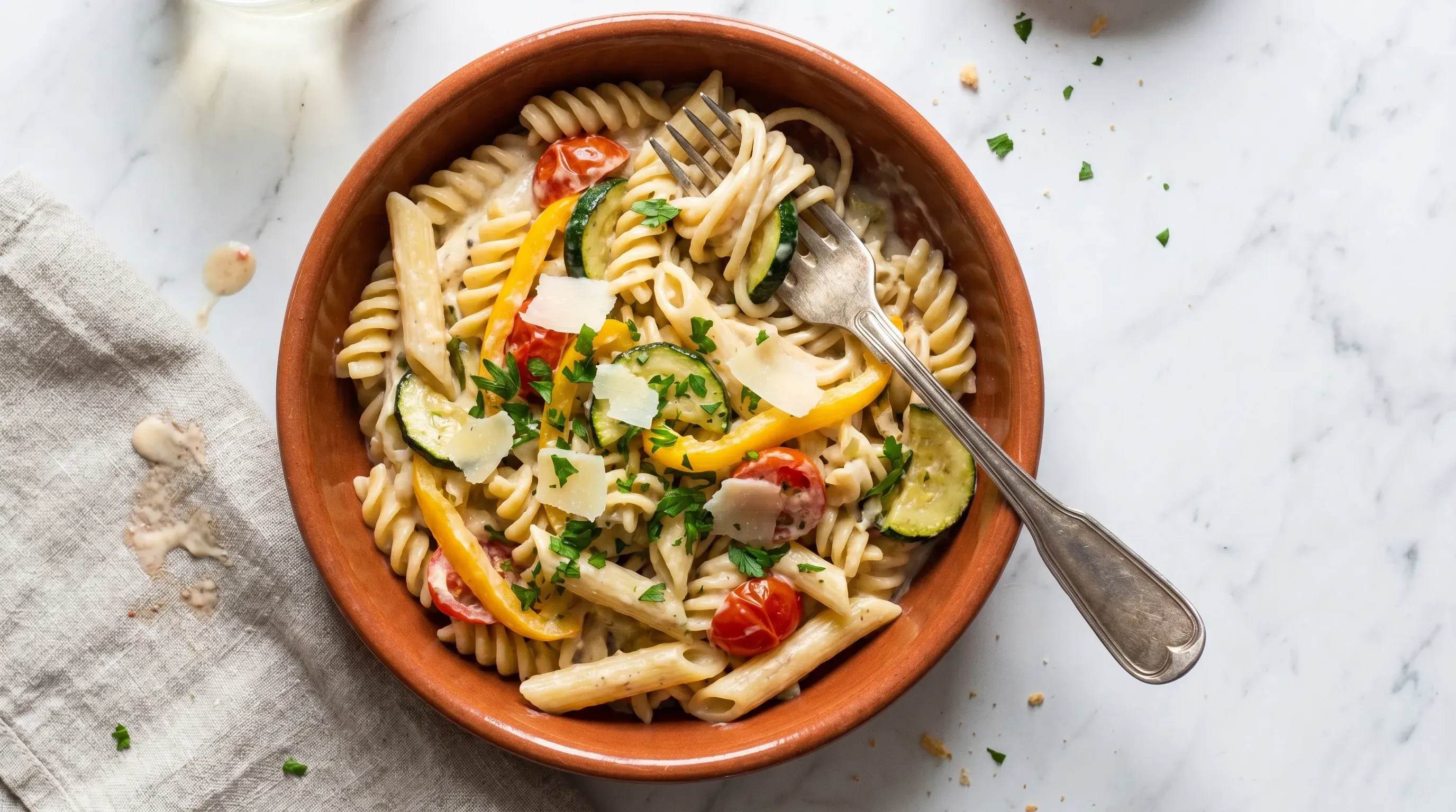 «Creamy» Gemüse-Pasta histaminarm