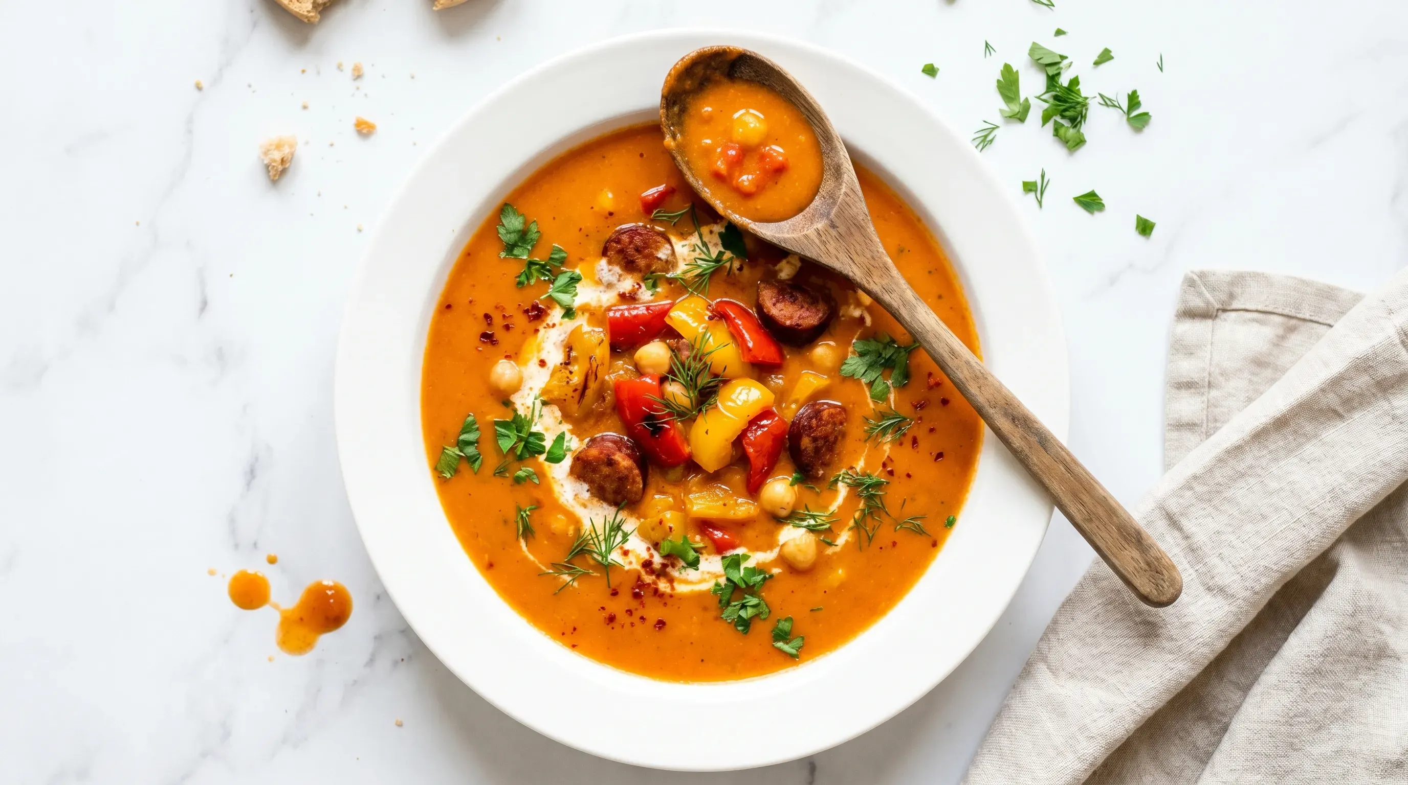 Cremige Paprika-Suppe