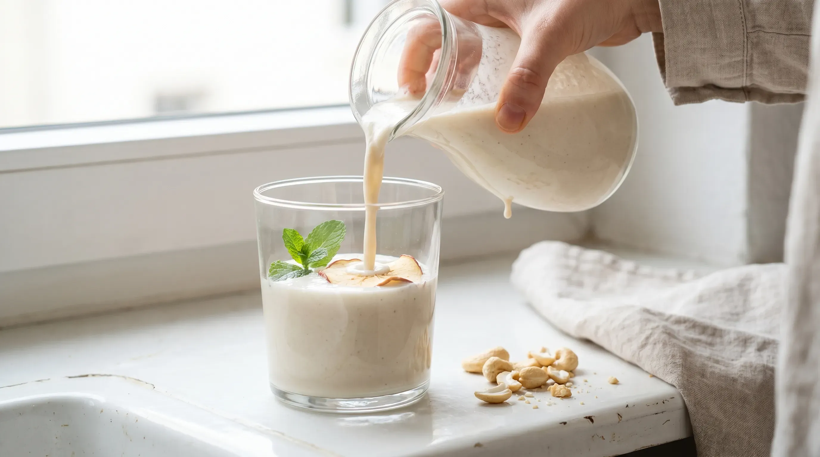 Cremiger Cashew-Drink