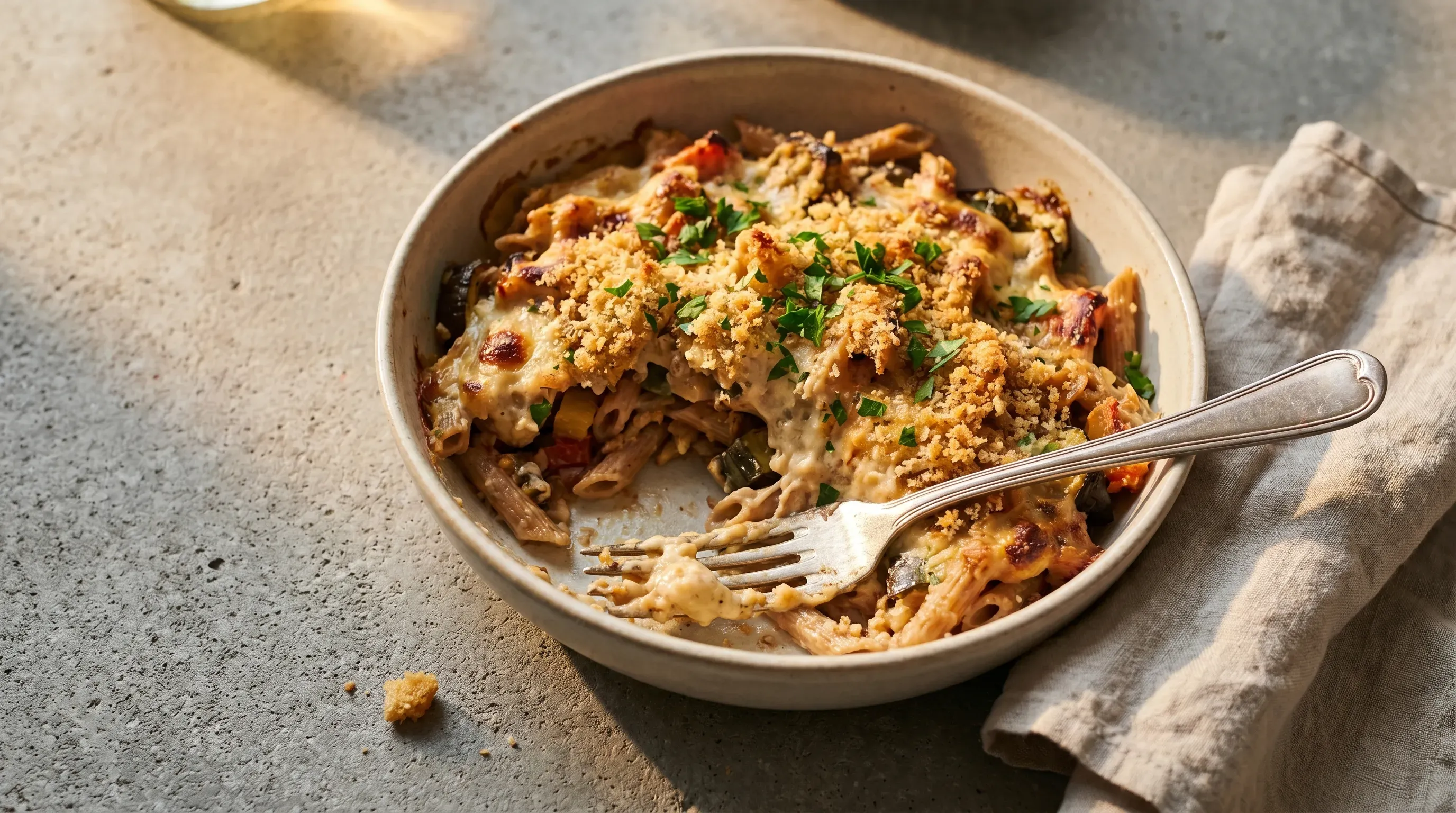 Darmfreundlicher Pastaauflauf