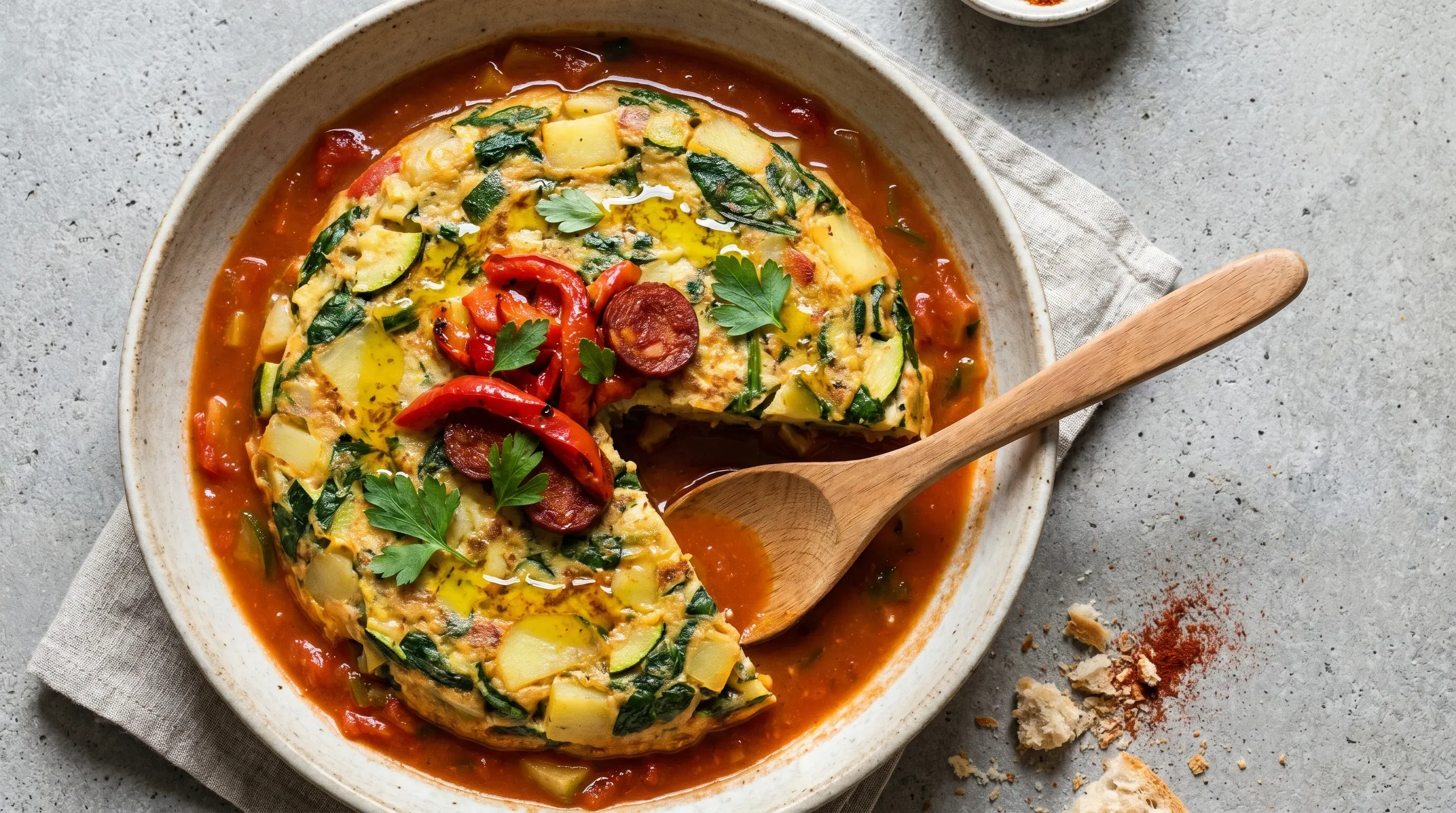 Darmfreundliches spanisches Omelette