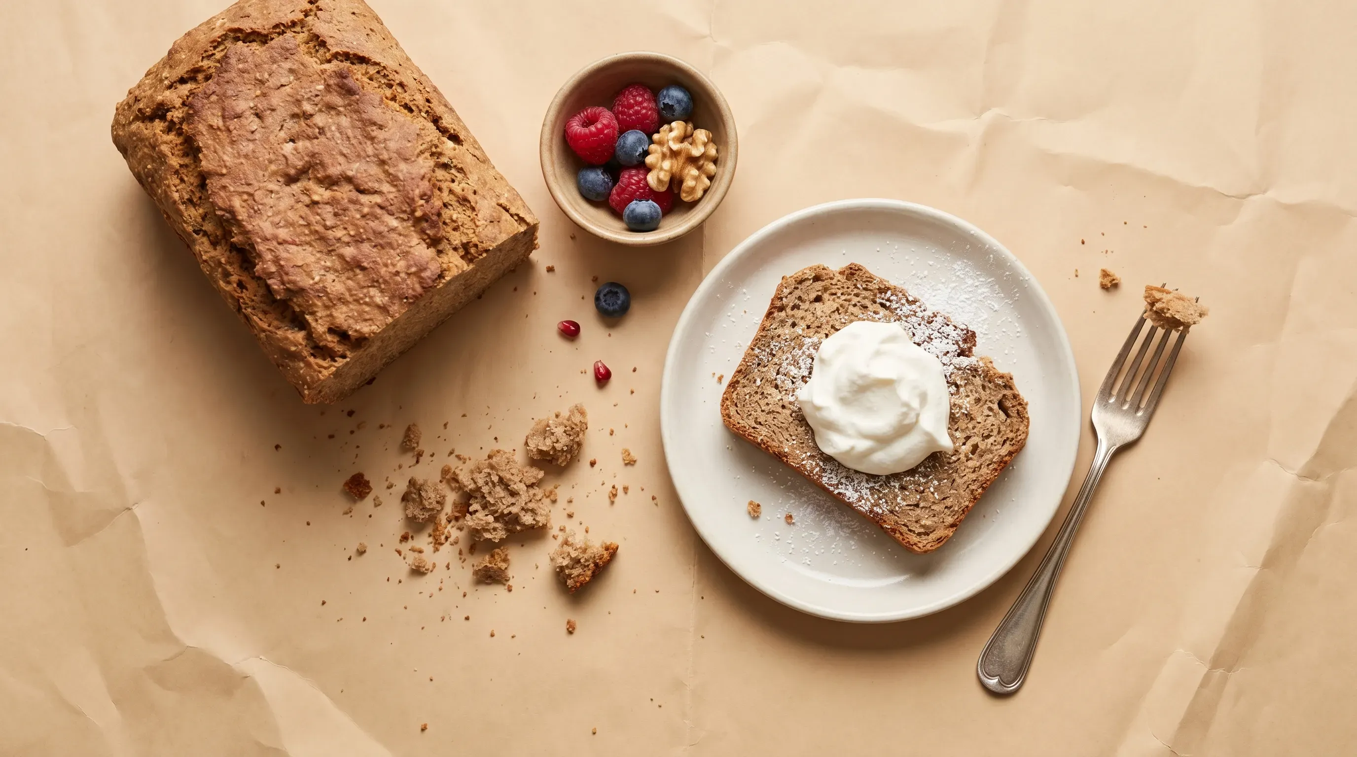 Einfaches Dinkelbrot ohne Hefe