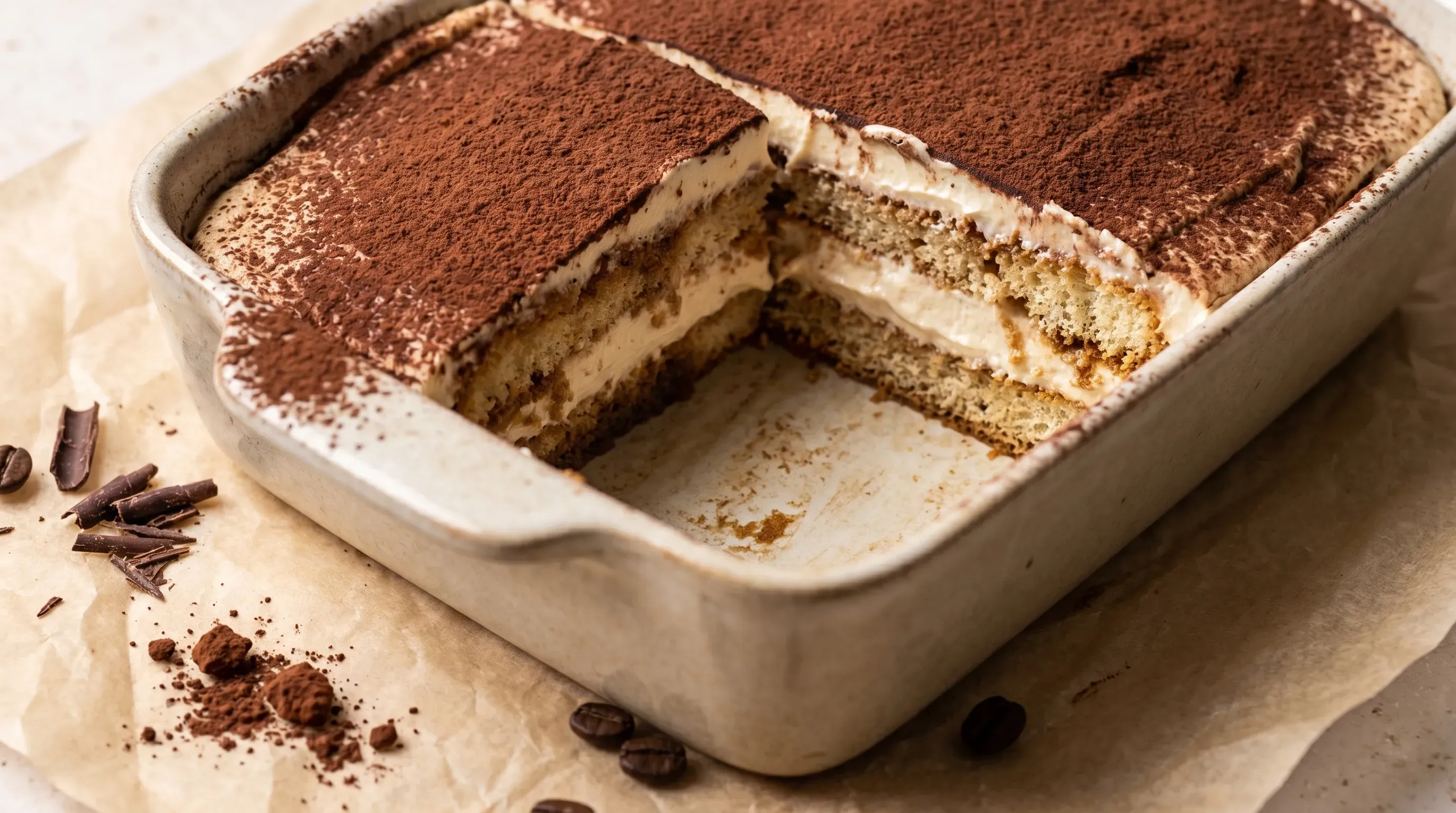 Einfachstes, pflanzliches Tiramisu