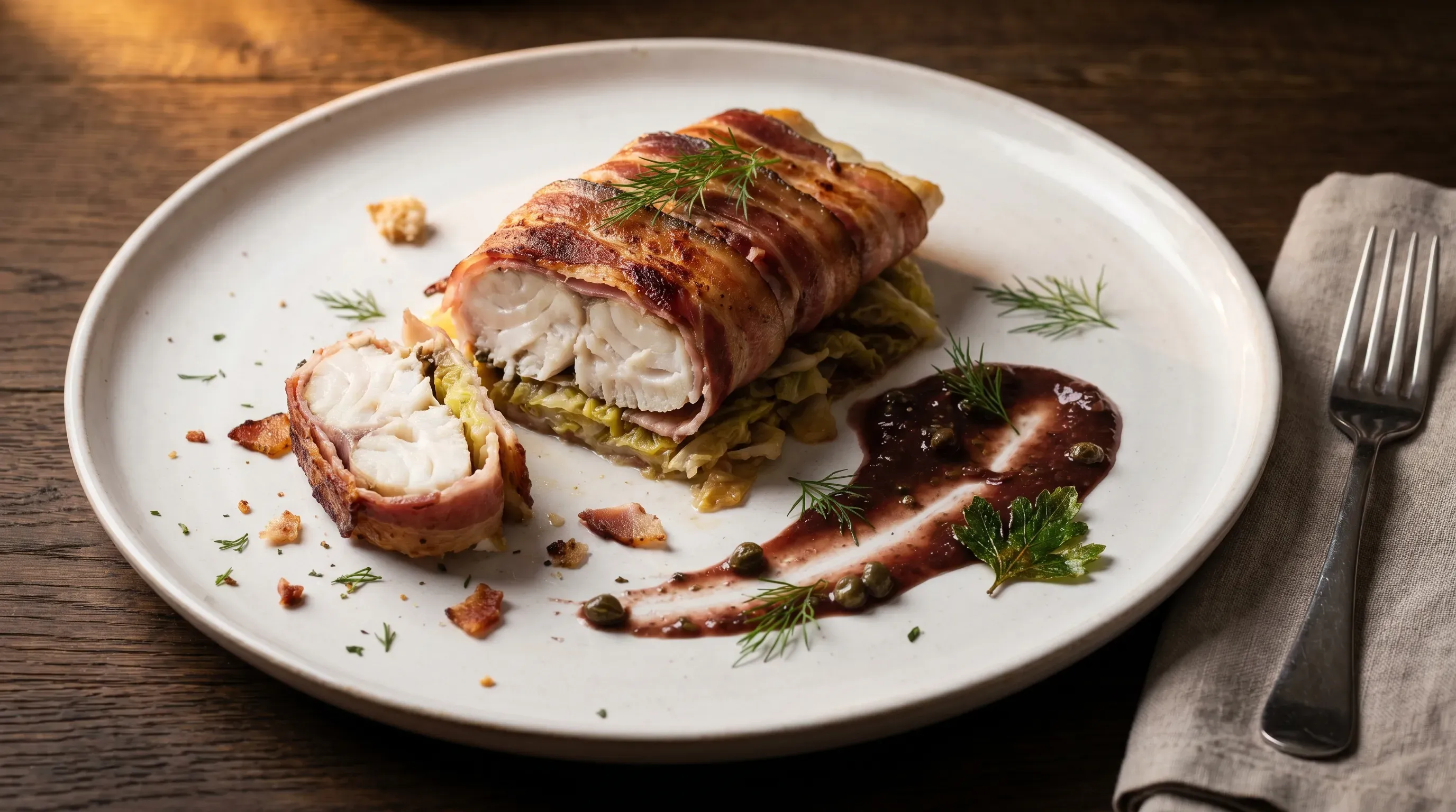 Eingewickelter Fisch