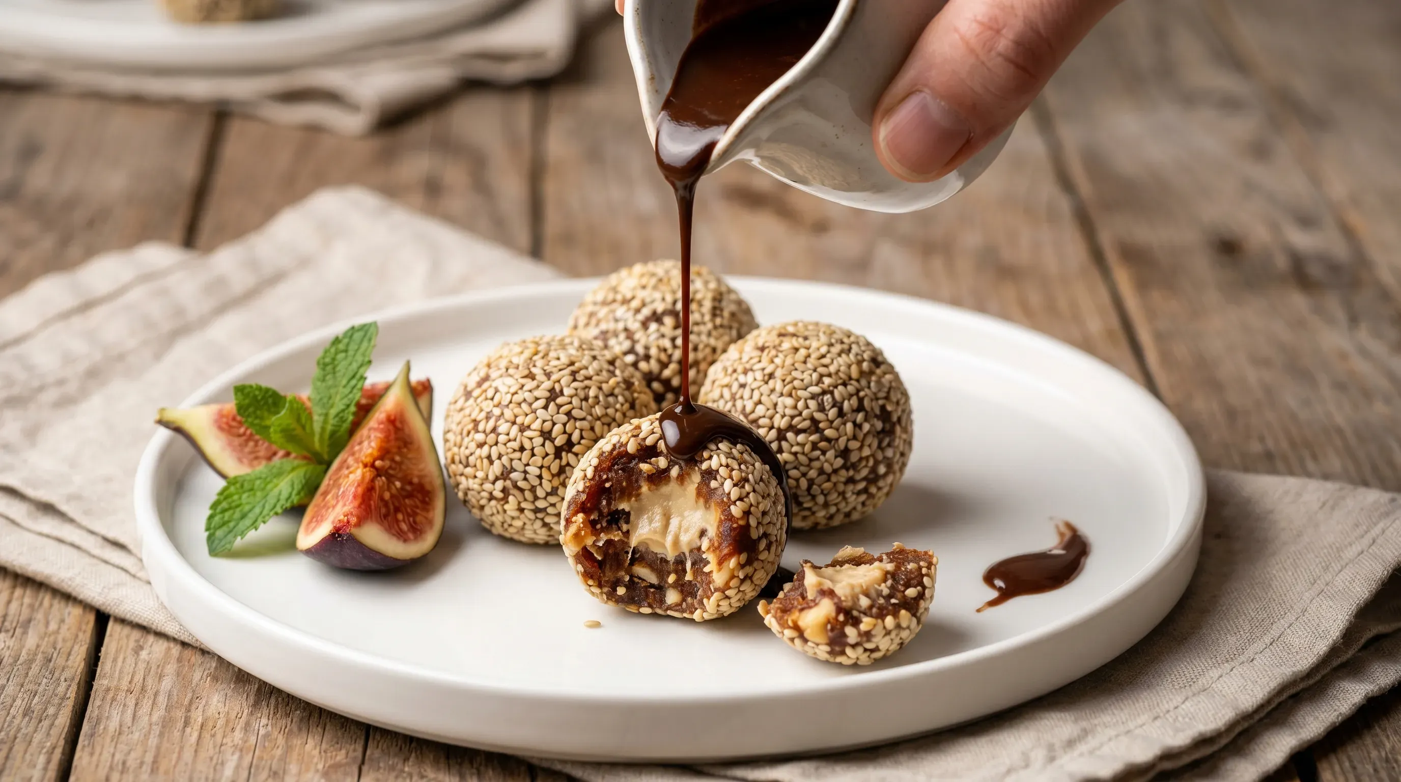 Energy-Kugeln mit Tahini