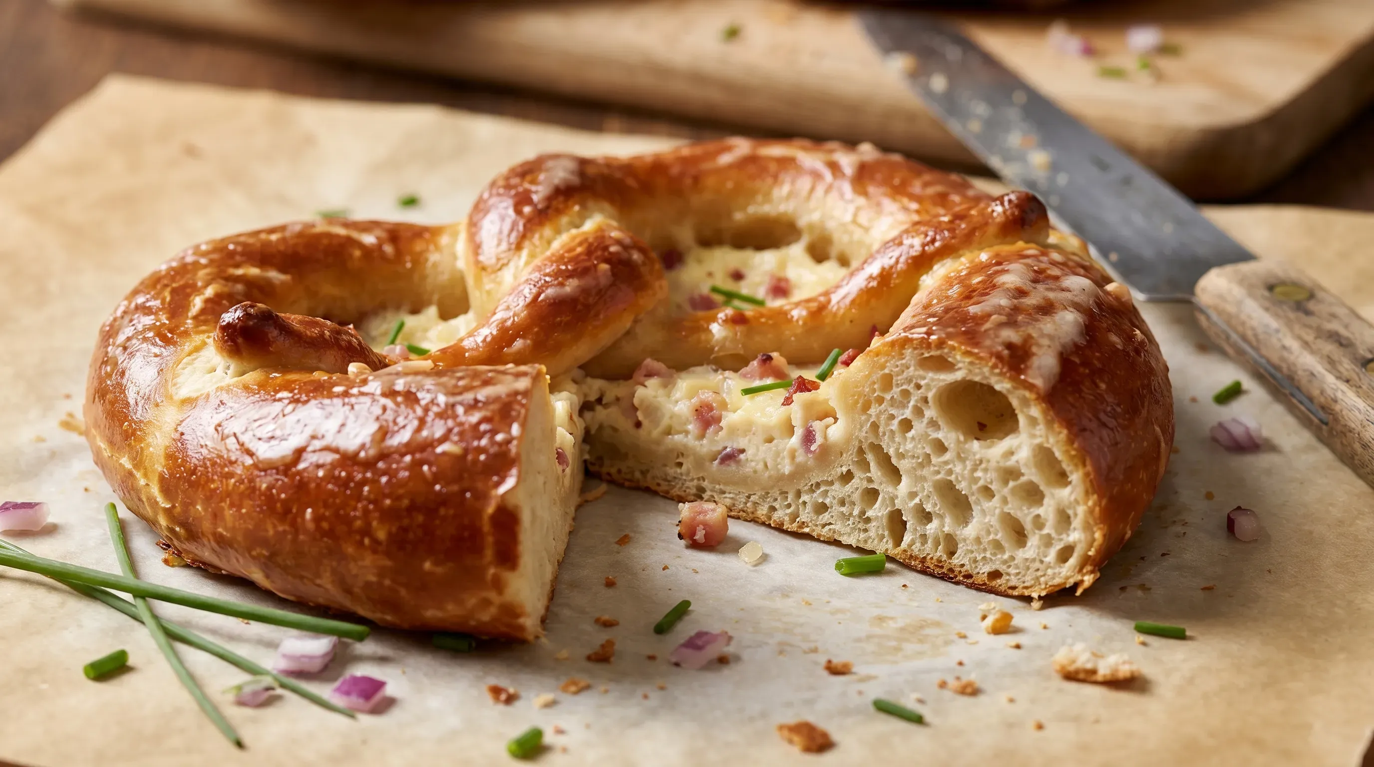 Flammkuchenbrezeln – histaminarm
