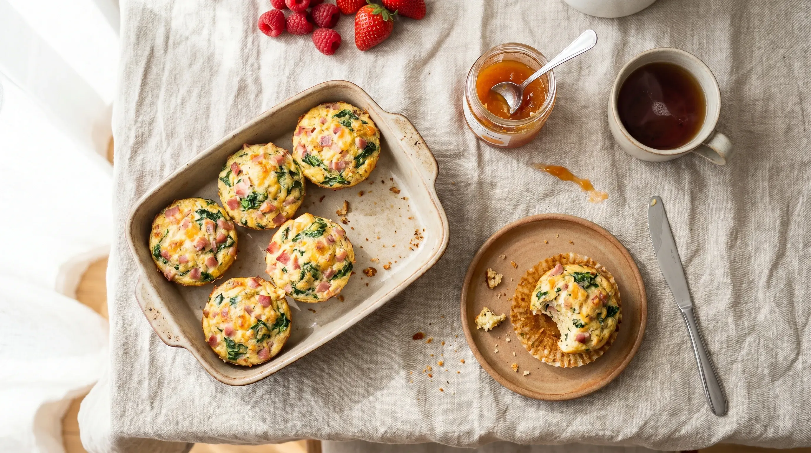 Herzhafte Frühstücksmuffins