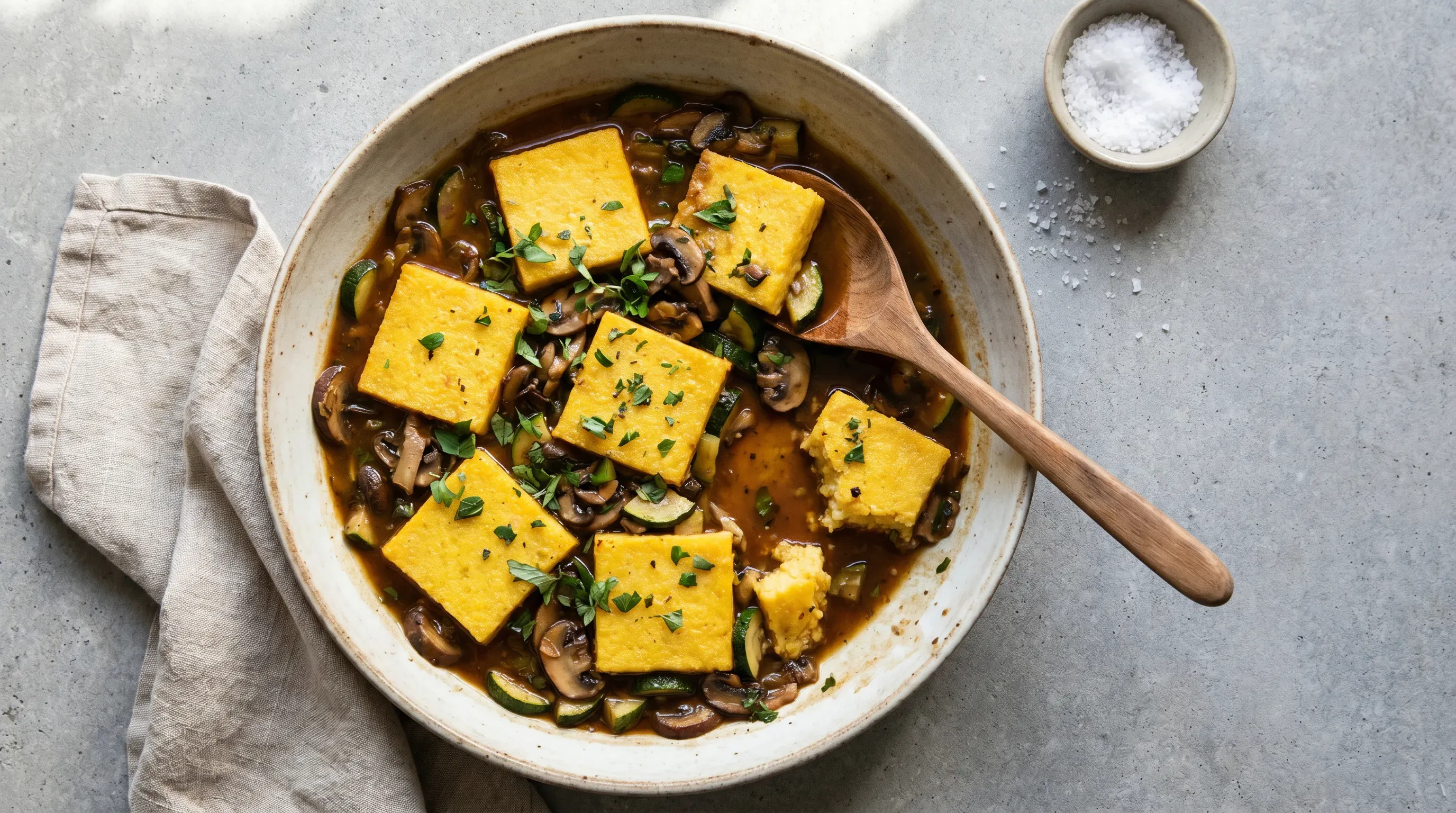 Gebackene Polenta – histaminarm & glutenfrei & vegetarisch