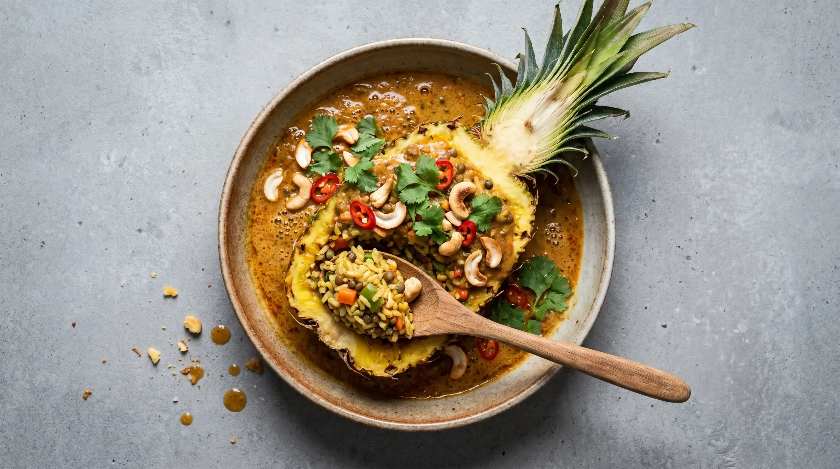 Gefüllte Ananas – glutenfrei & vegan & laktosefrei