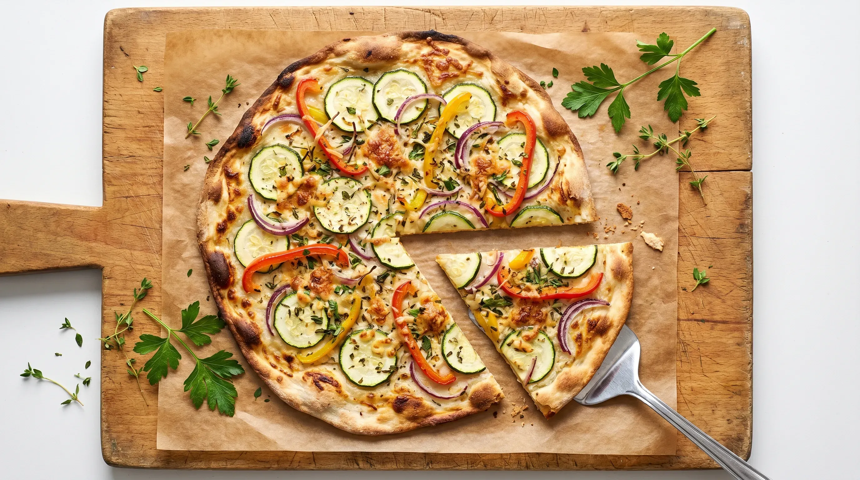 Gemüse-Flammkuchen – histaminarm & vegetarisch