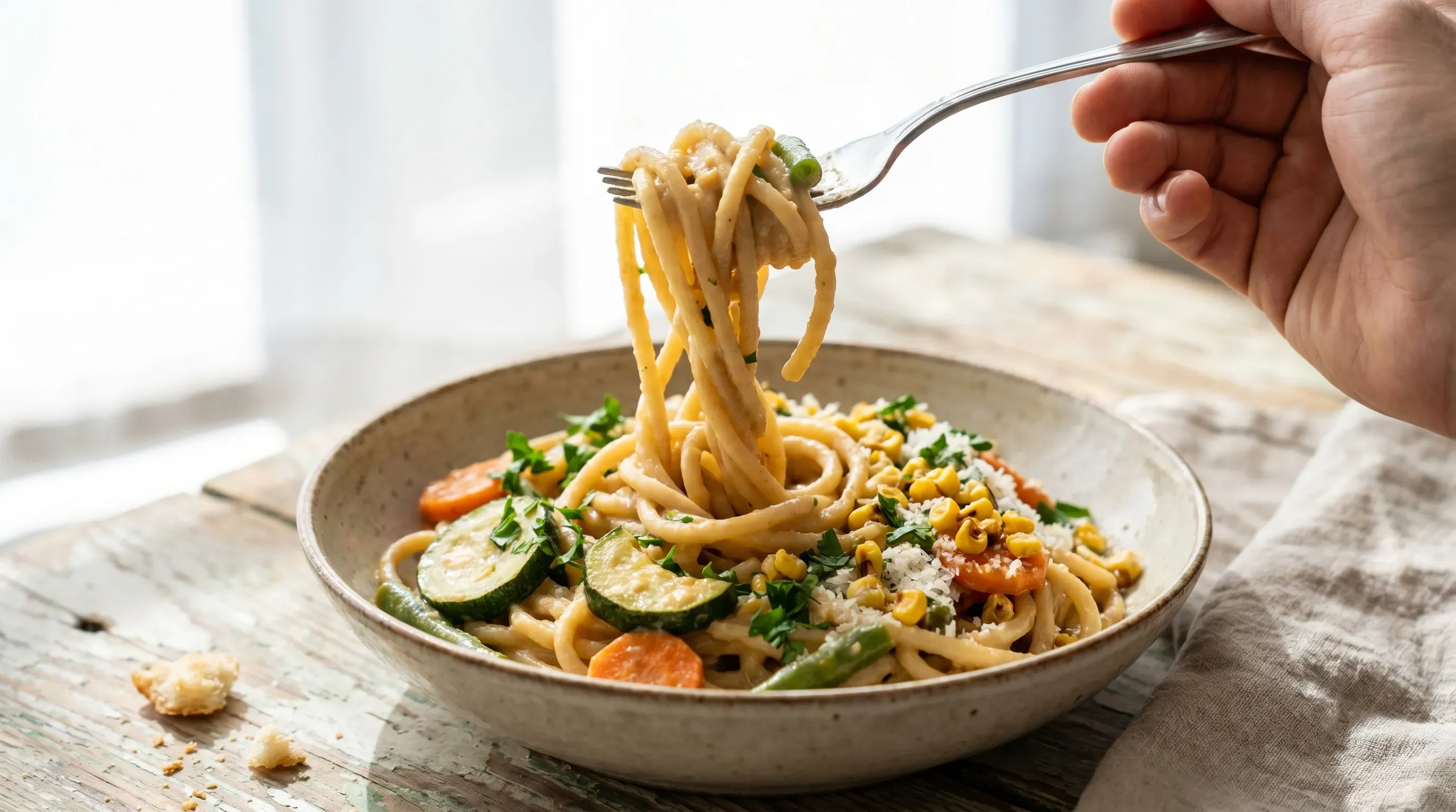 Gemüse Miso Pasta