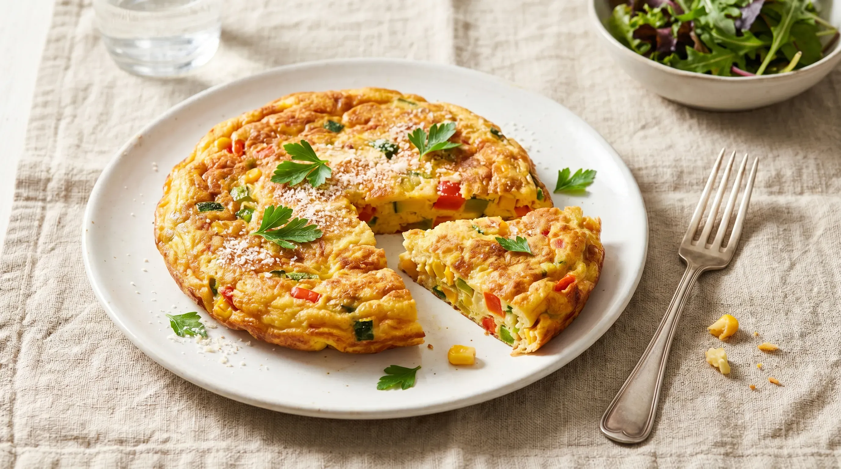 Gemüse-Polenta-Omelette