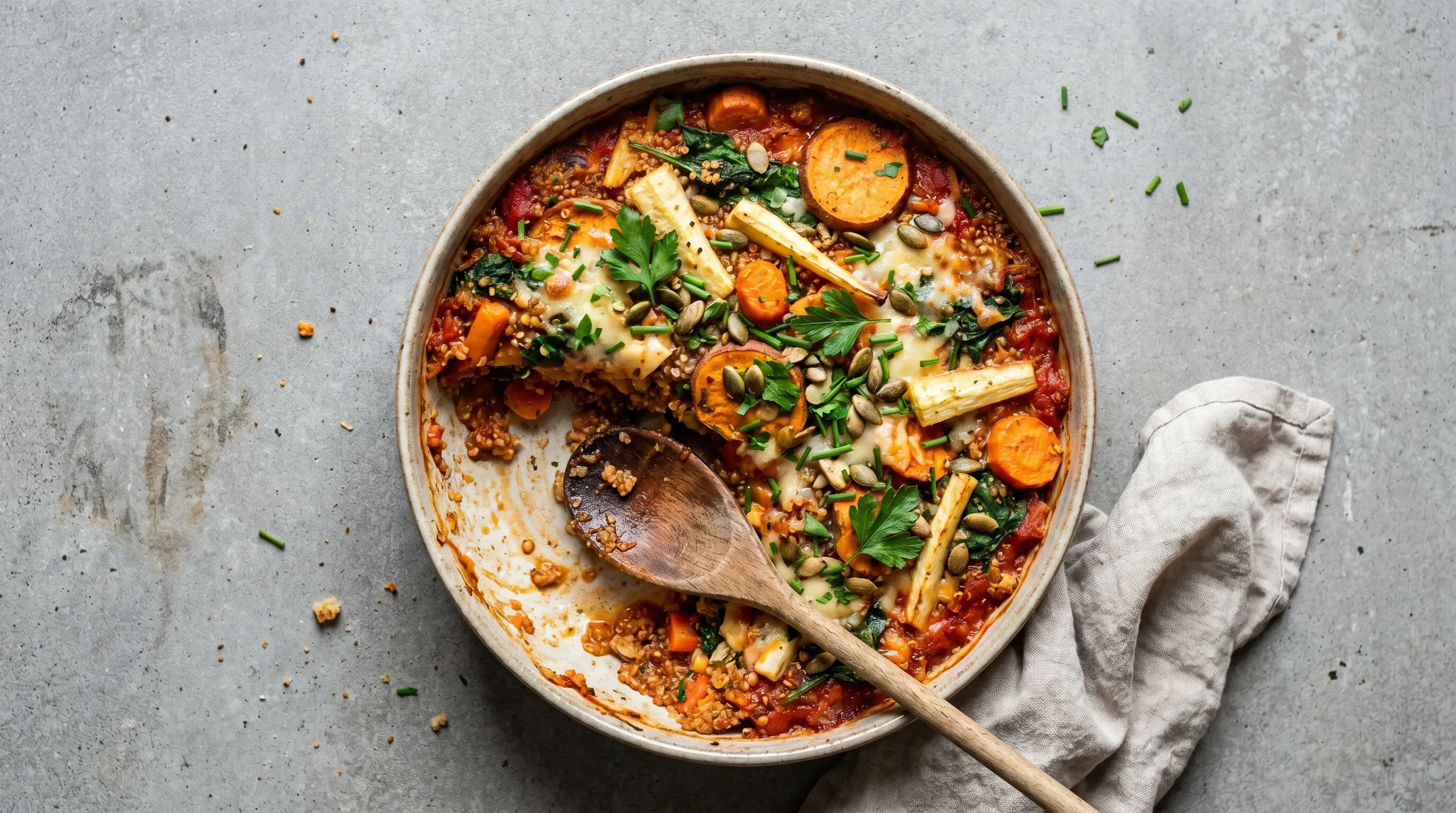 Gemüse-Quinoa-Auflauf