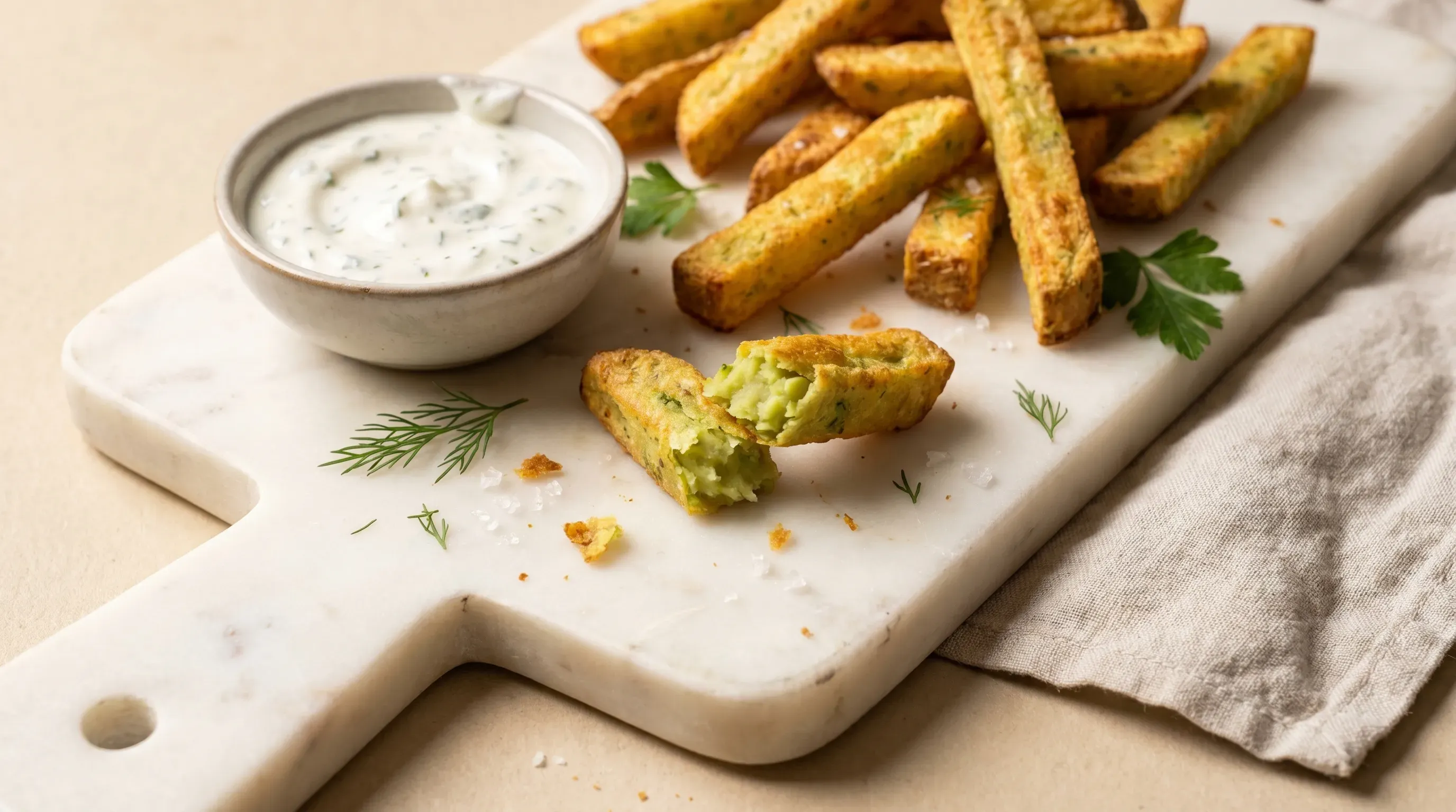 Gemüsepommes mit Dip