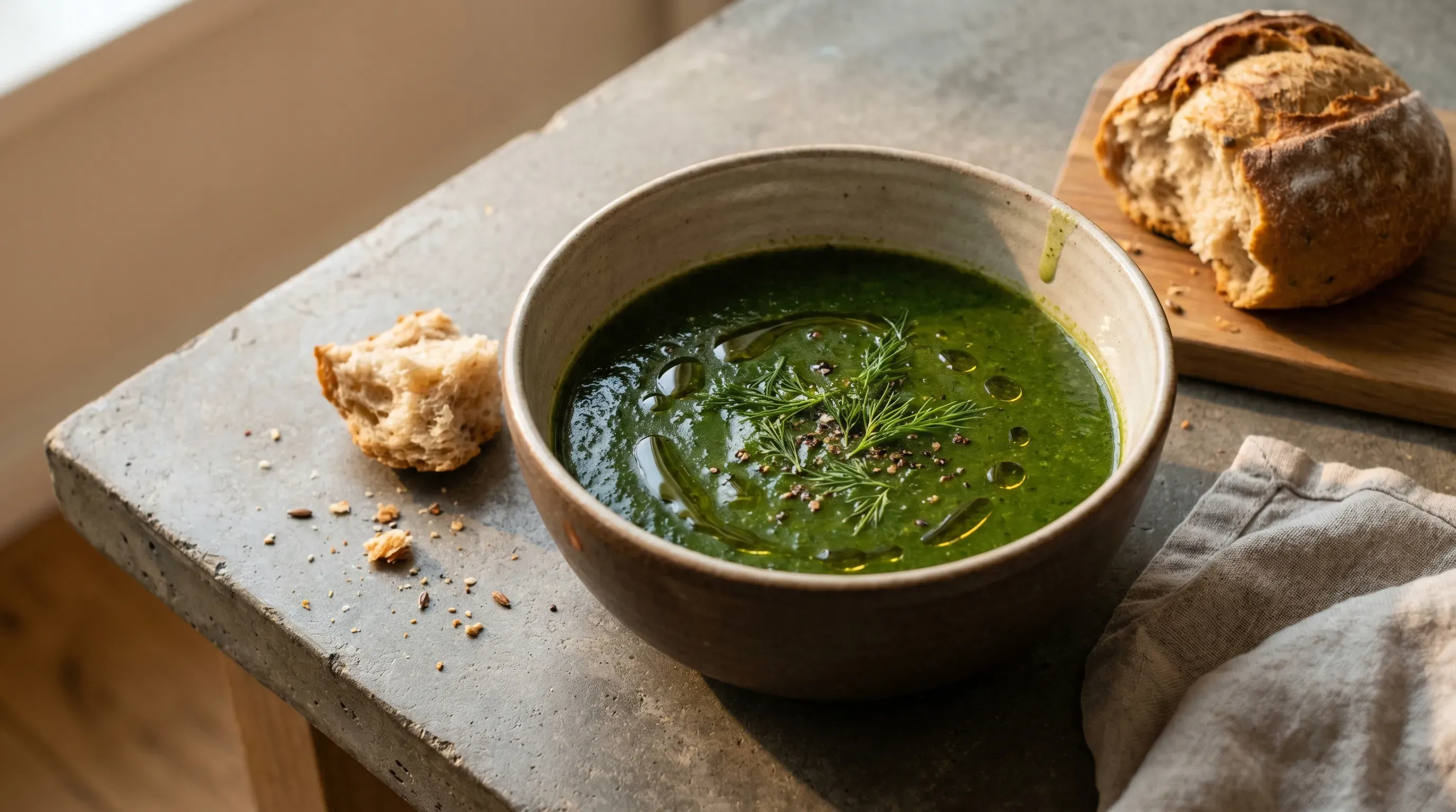 Grüne Dill-Suppe – histaminarm & glutenfrei & vegan
