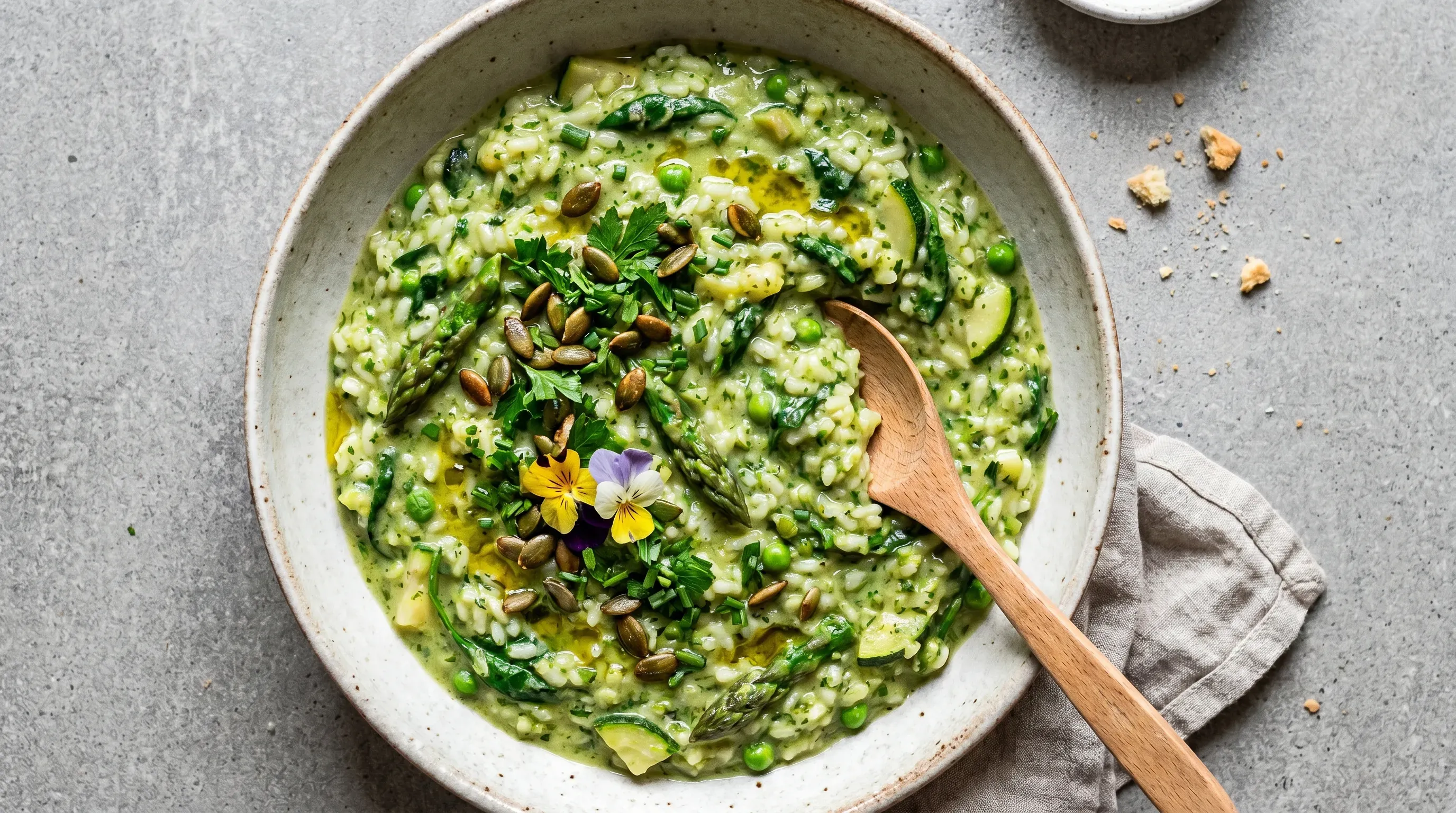 Grünes Risotto – histaminarm & glutenfrei & vegan