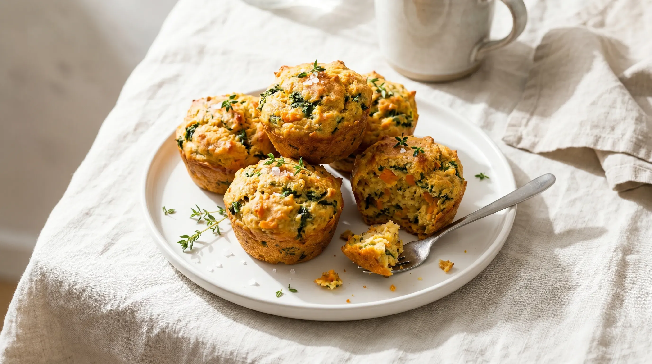 Grünkohl-Süßkartoffel-Muffins