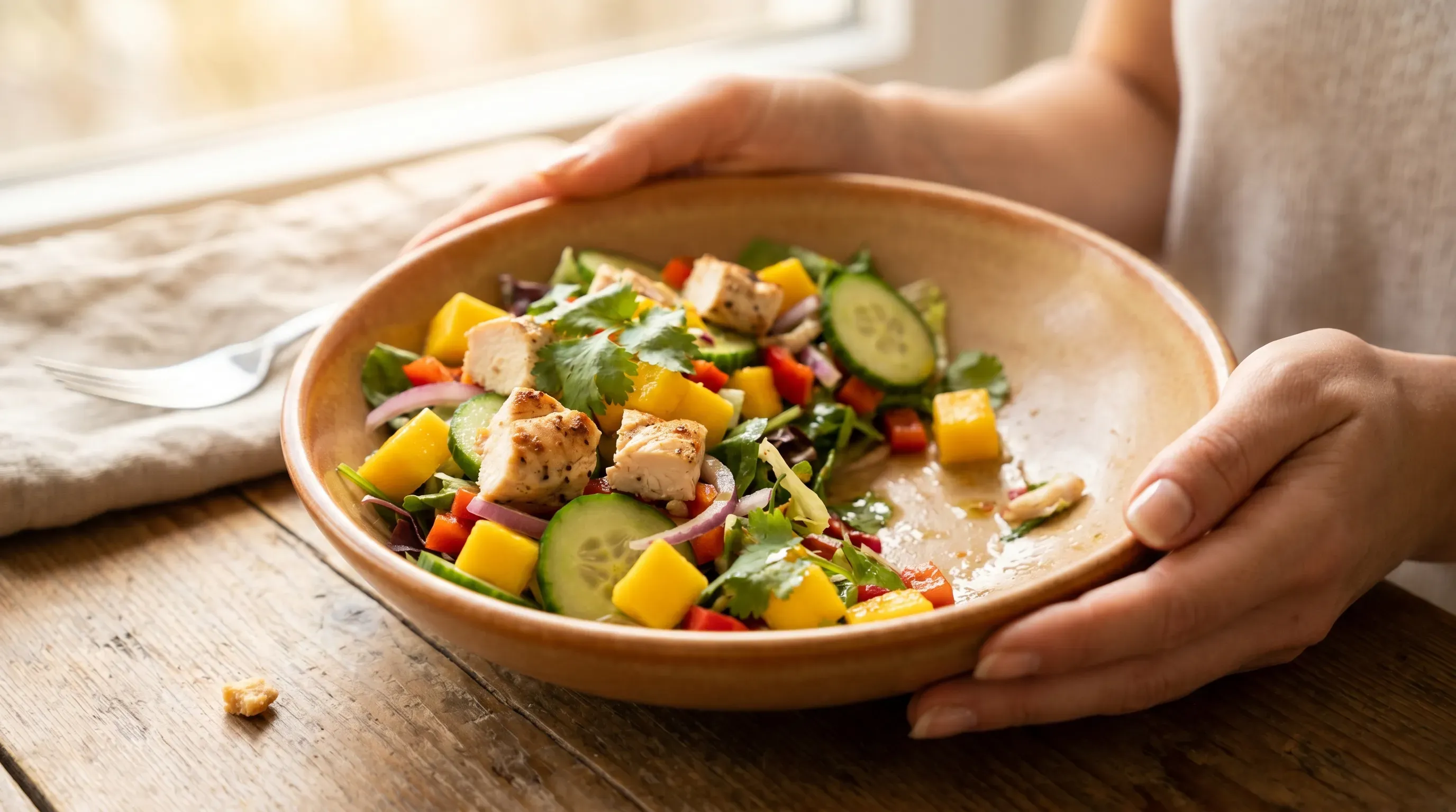 Hähnchen-Mango-Salat