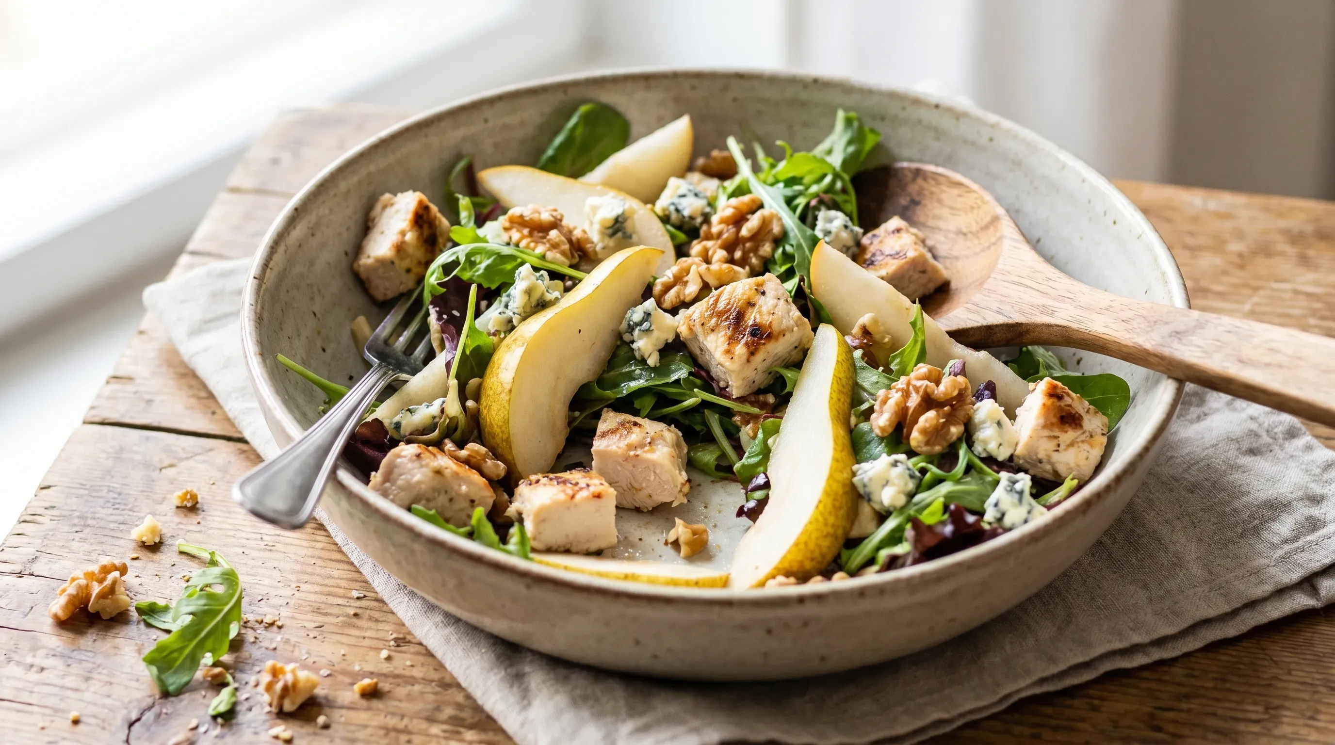 Hähnchensalat mit Birne