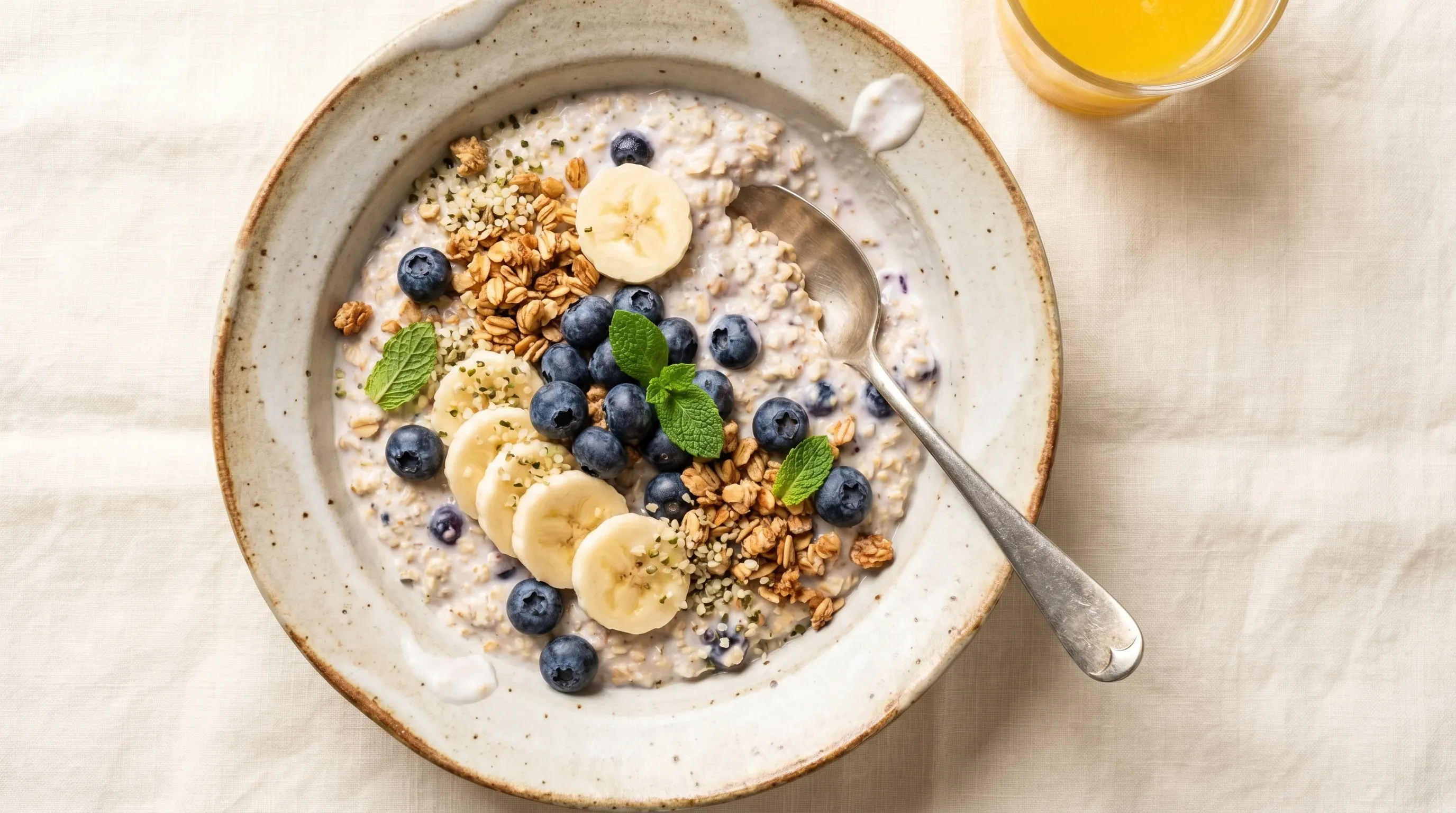 Heidelbeeren Overnight Oats
