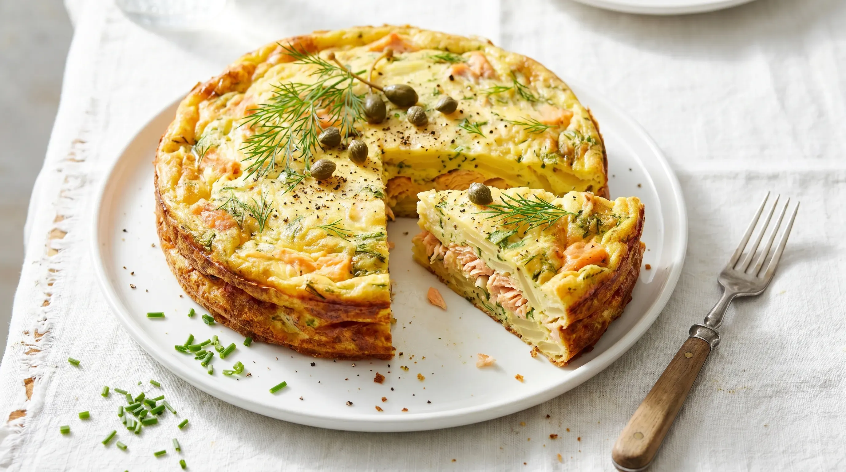 Herzhafte Lachs-Frühstückskuchen