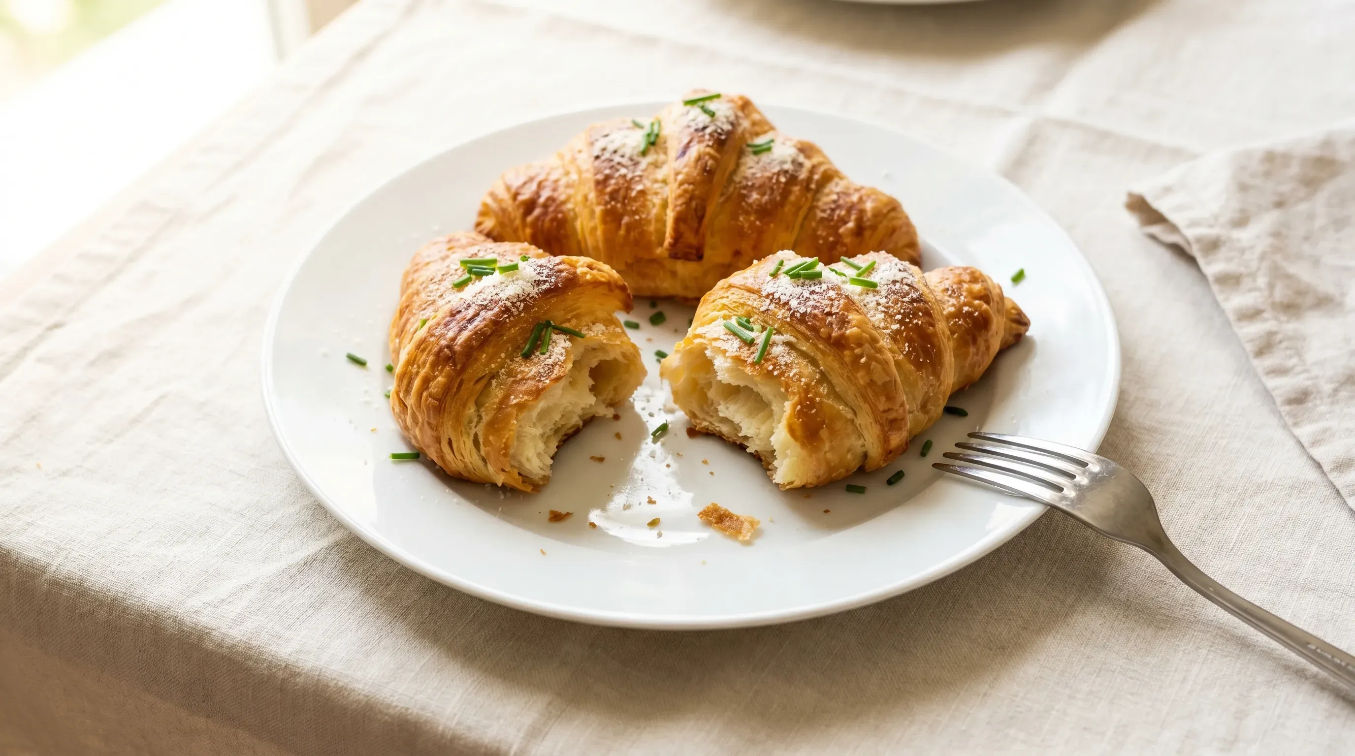 Herzhafte Quark-Croissants