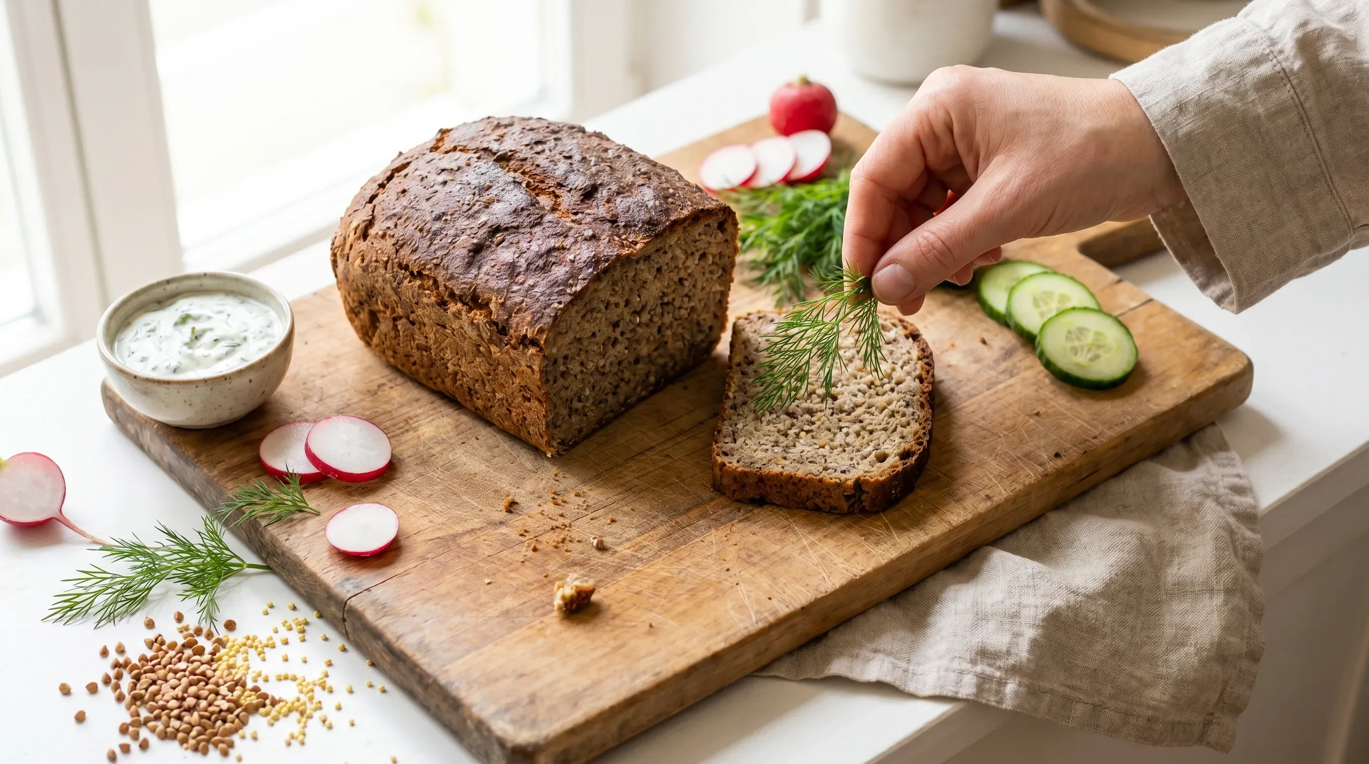 Hirse Buchweizen Brot