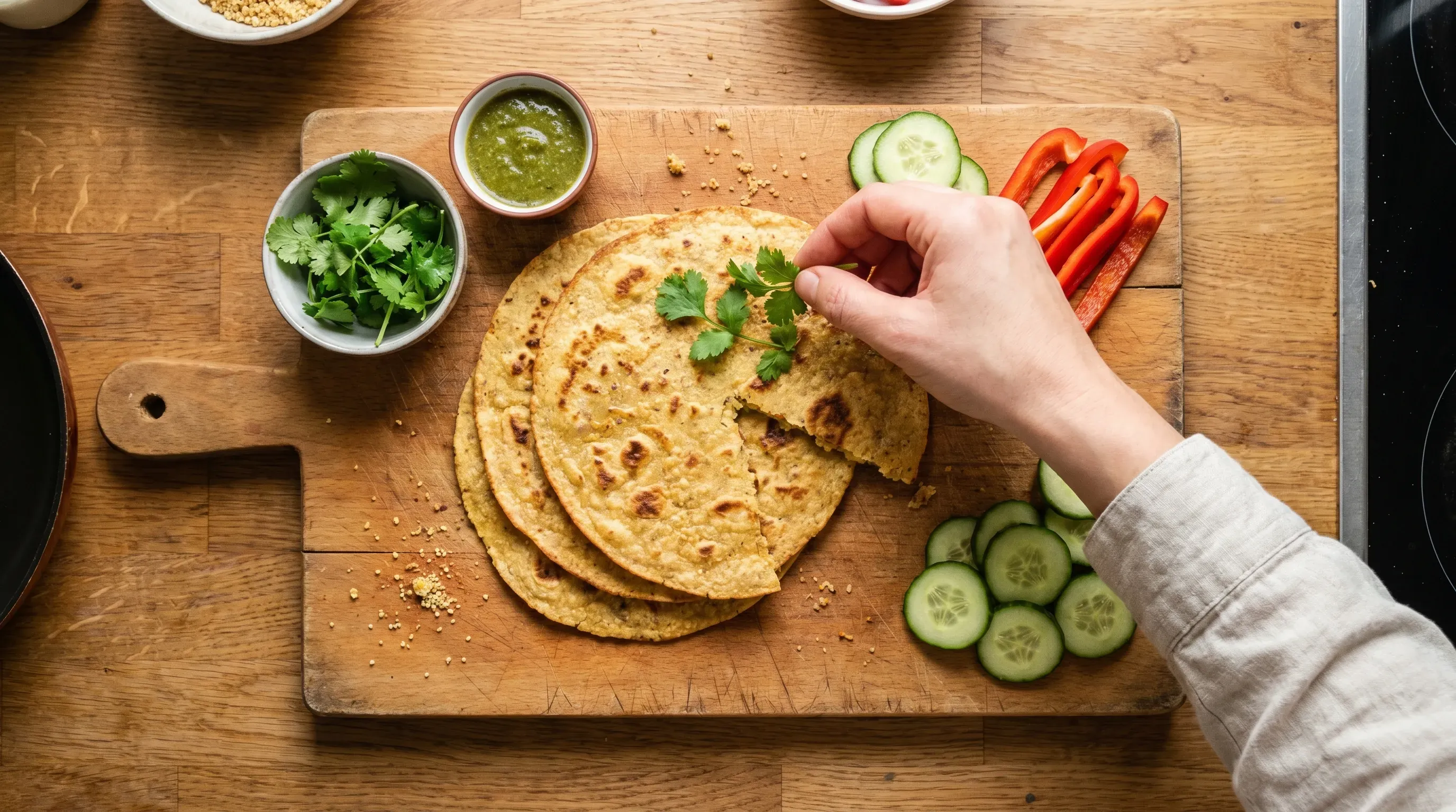 Hirse-Quinoa-Tortillas