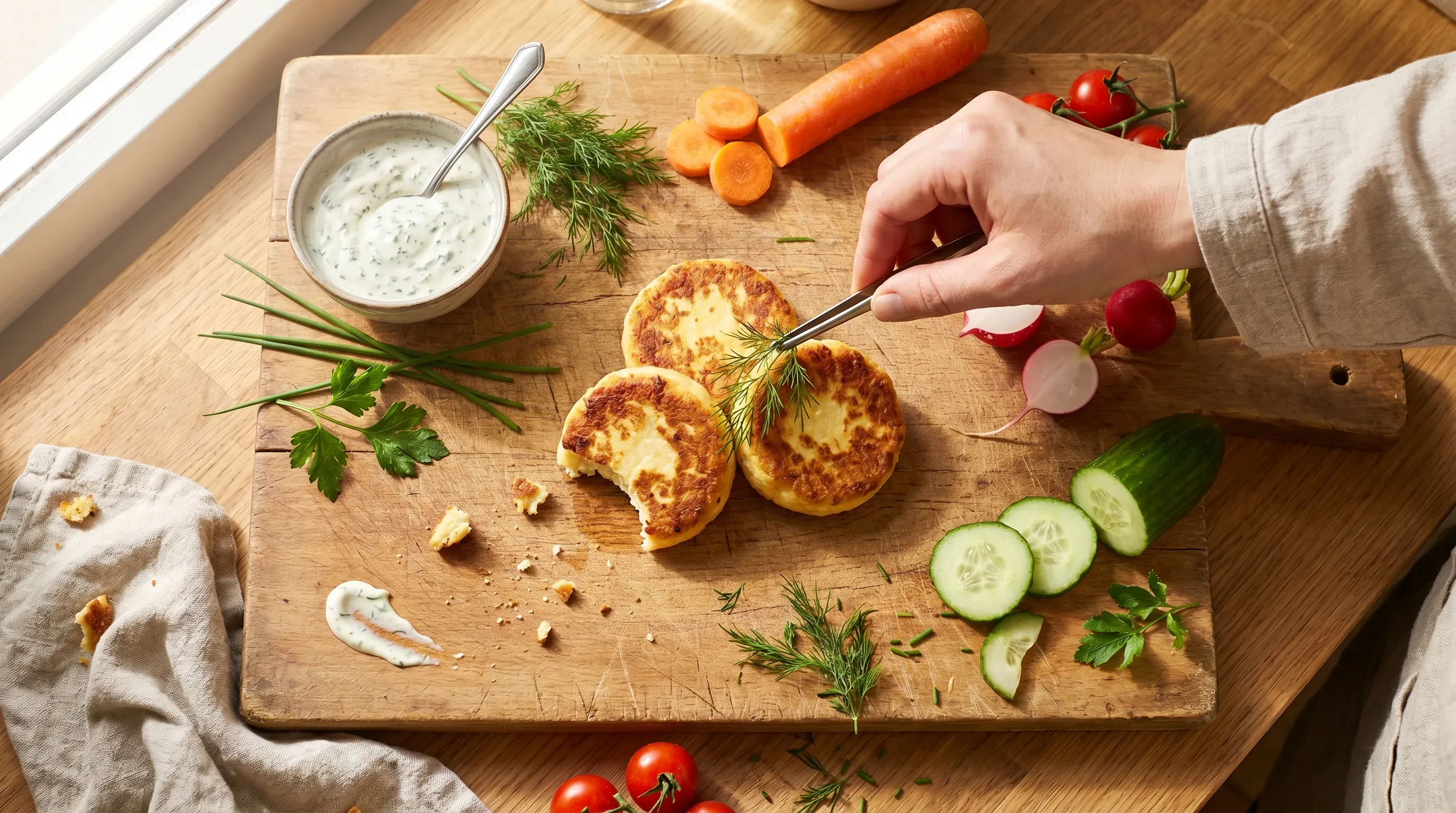 Frischkäsetaler – histaminarm & vegetarisch