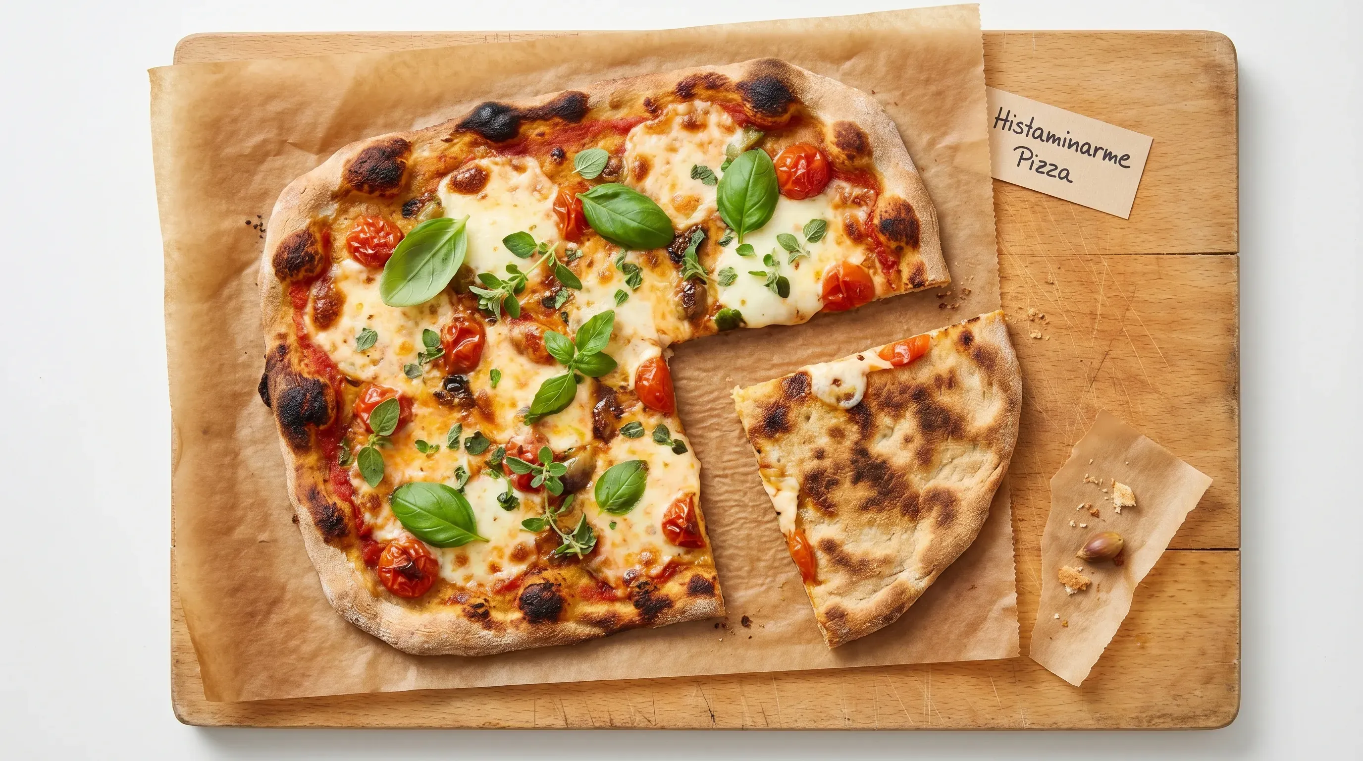 Histaminarme Pizza mit Dinkelteig